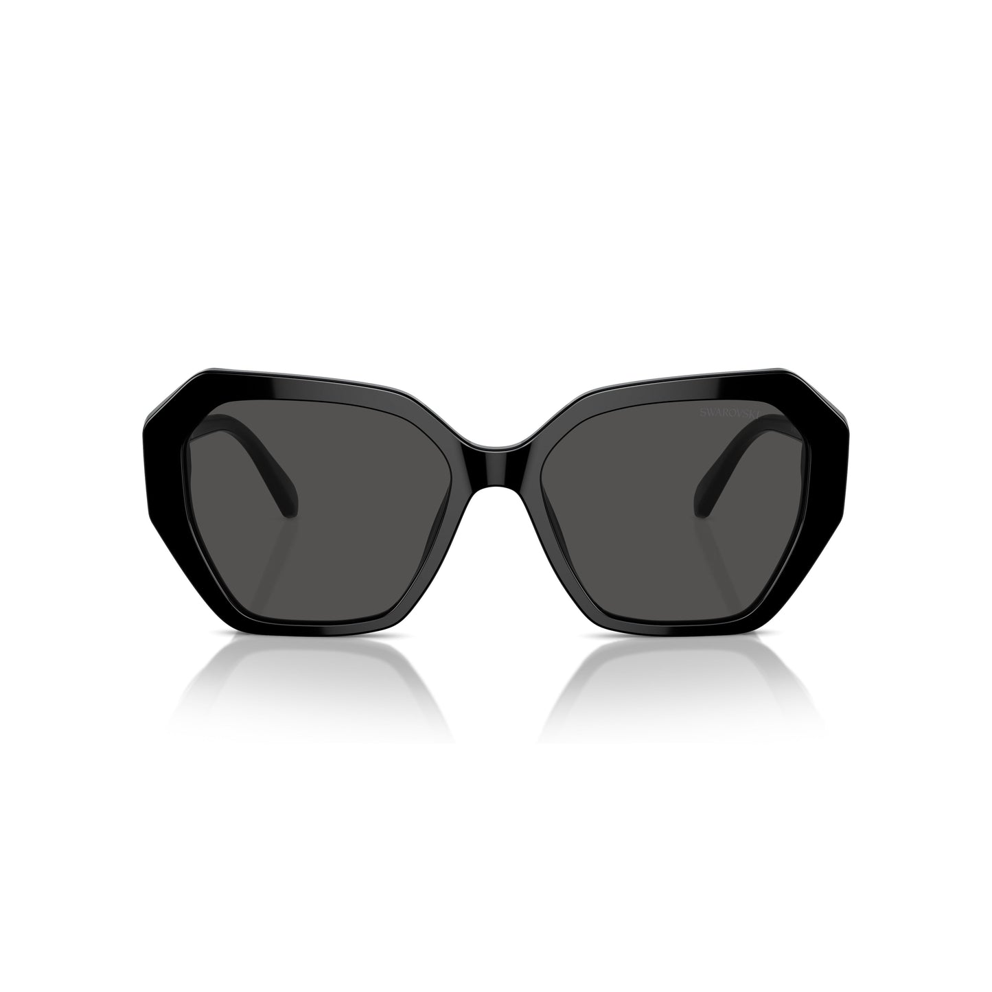 0Sk6017 Oversized Geometric Sunglasses with Crystal Accents