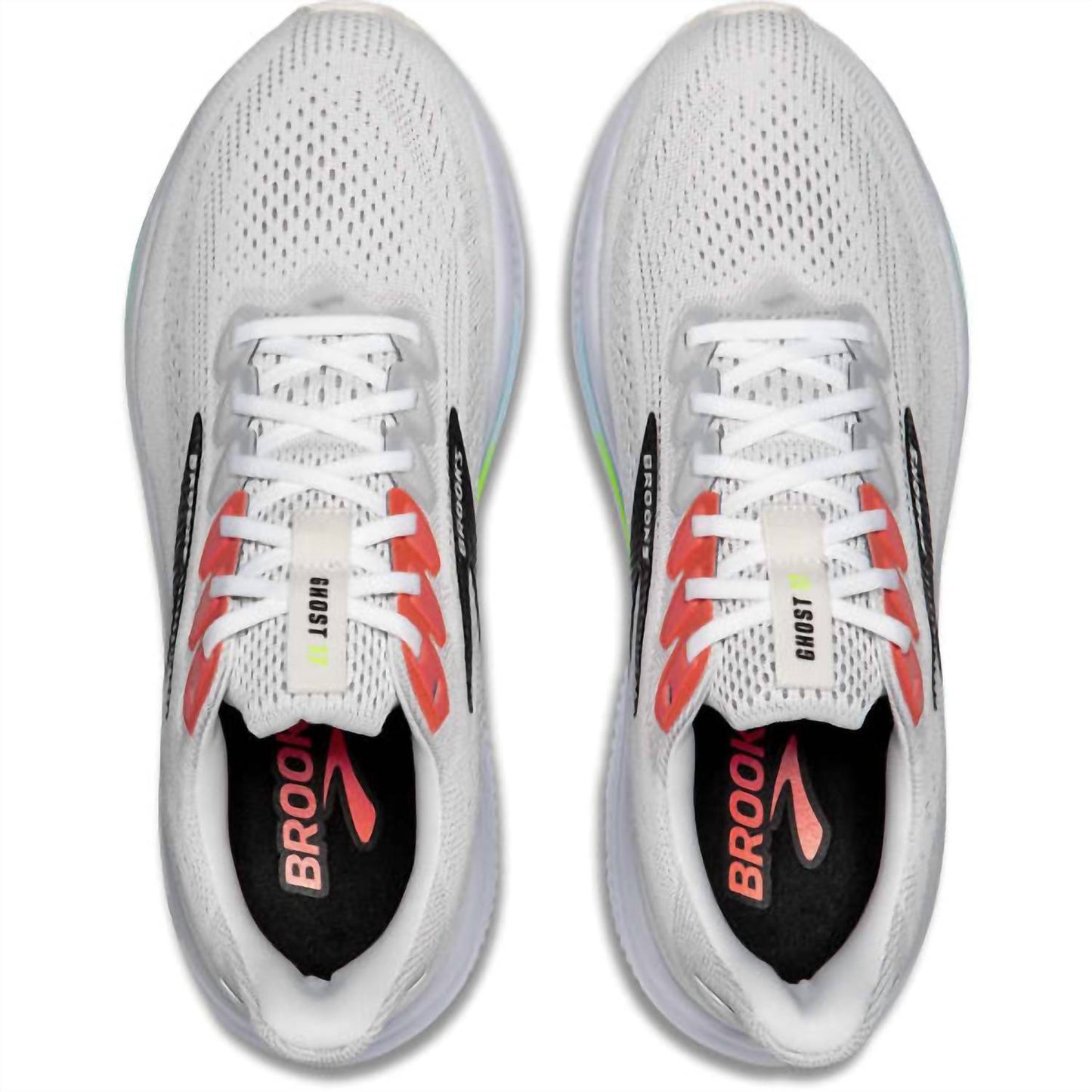 Men's Ghost 17 Shoe In White/pink Clay/gecko