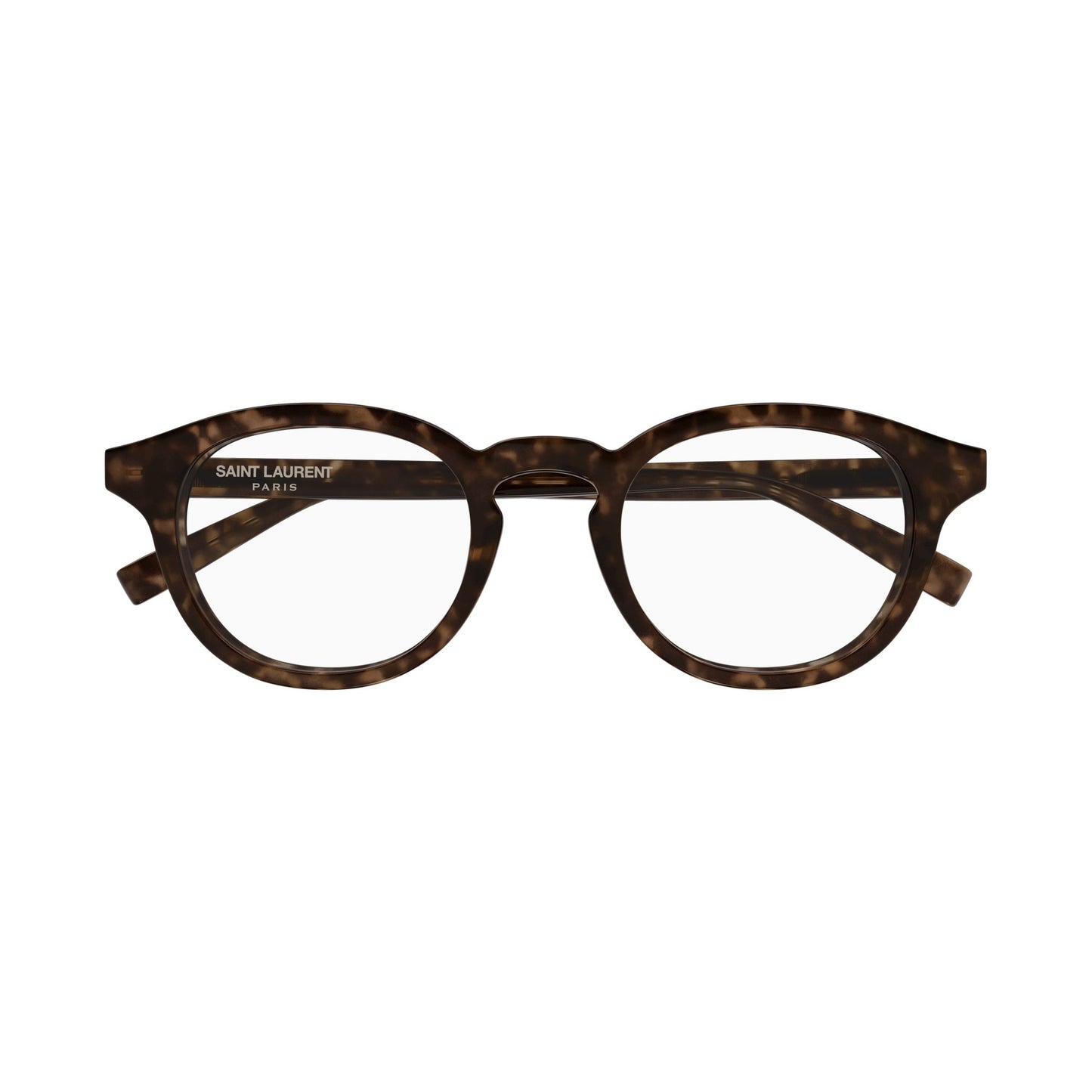Rounded Tortoiseshell Eyeglasses With Keyhole Bridge