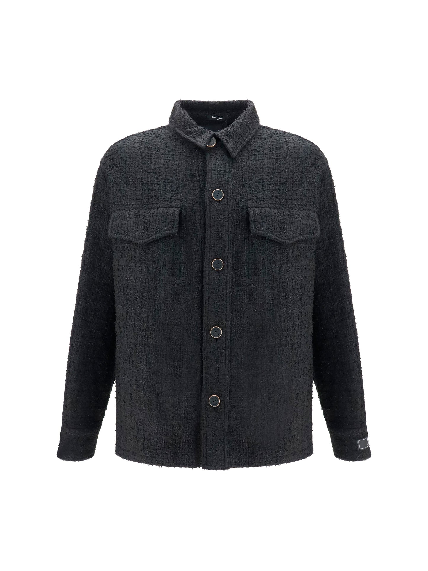 Balmain Men Tweed Buttoned Jacket
