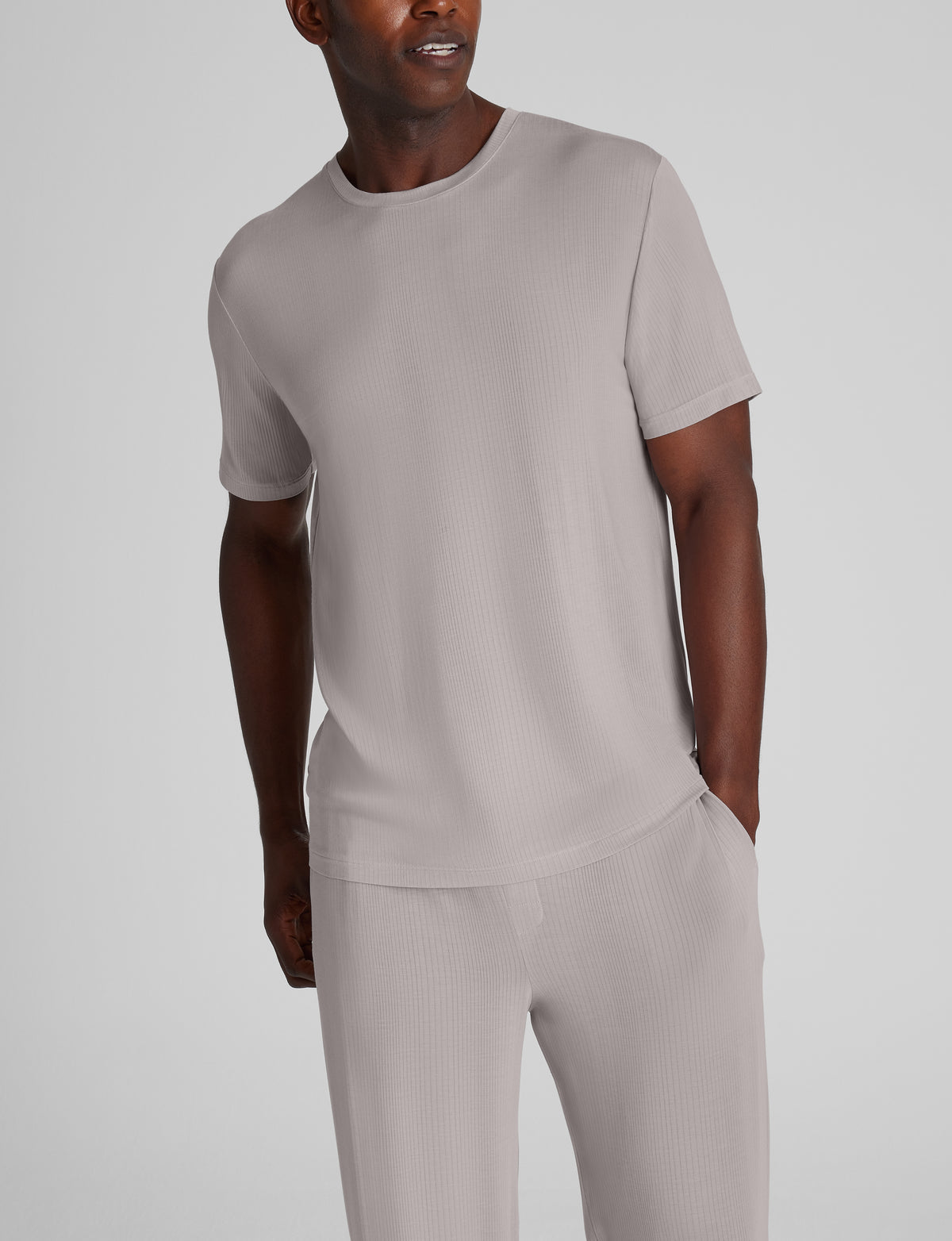 Men's Second Skin Luxe Rib Sleep T-Shirt