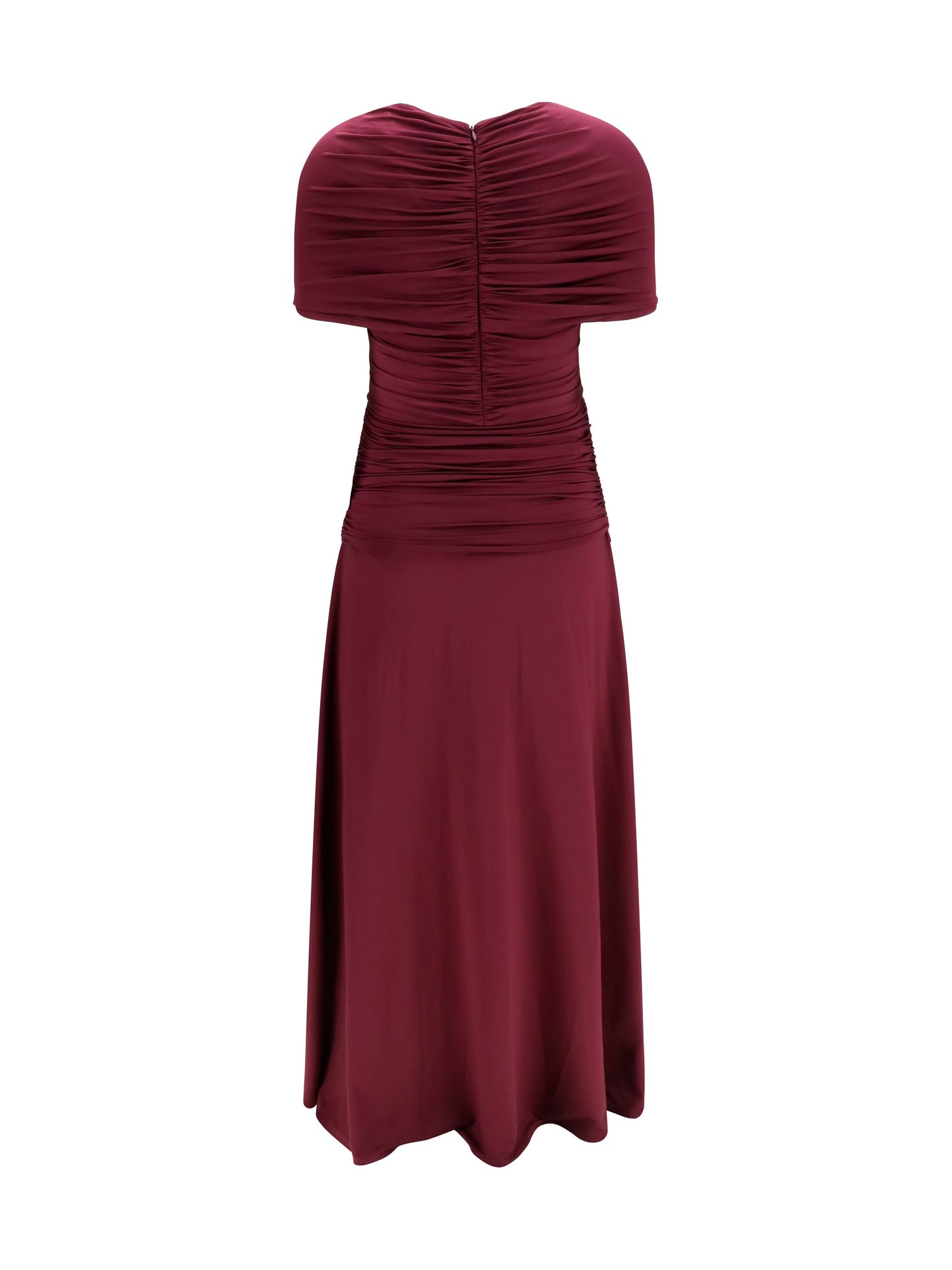 Self-Portrait Women Ruched Midi Dress In Jersey