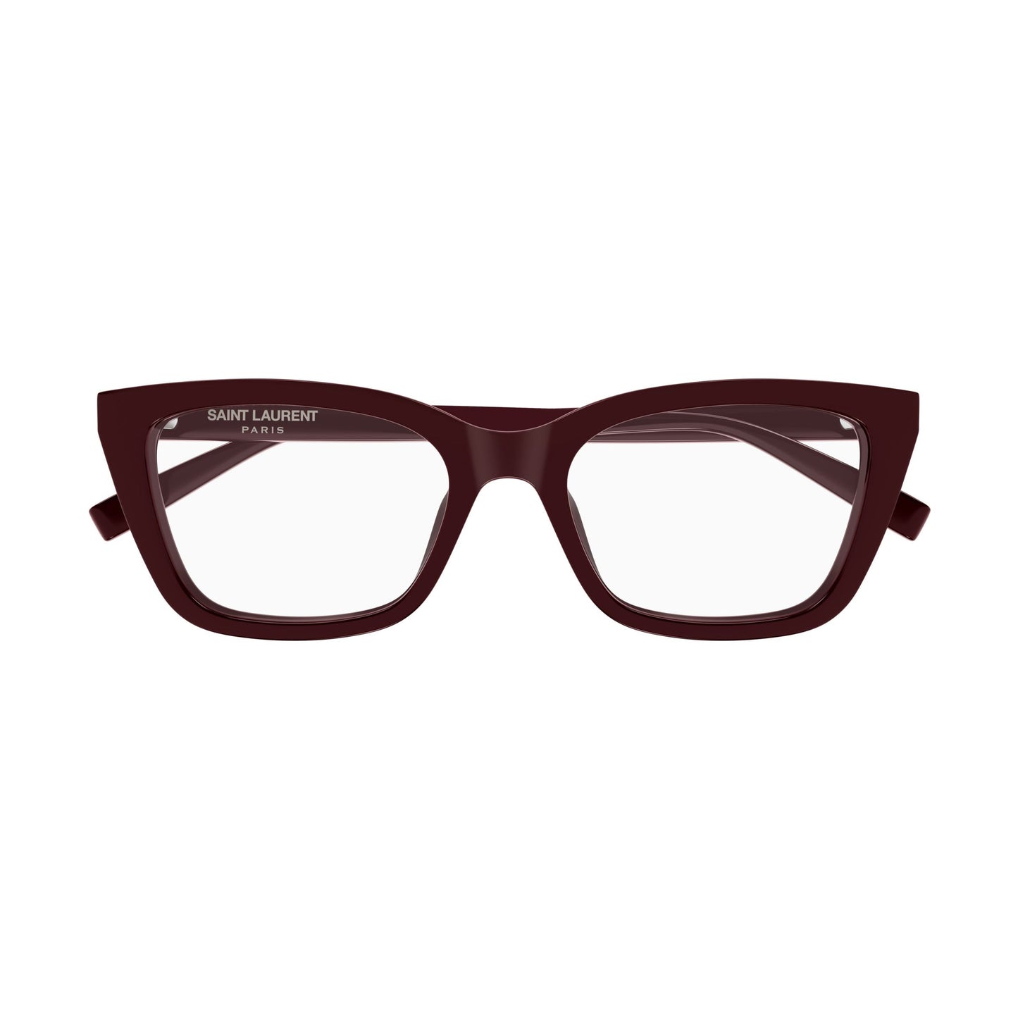 Rectangular Frame Eyewear In Deep Burgundy
