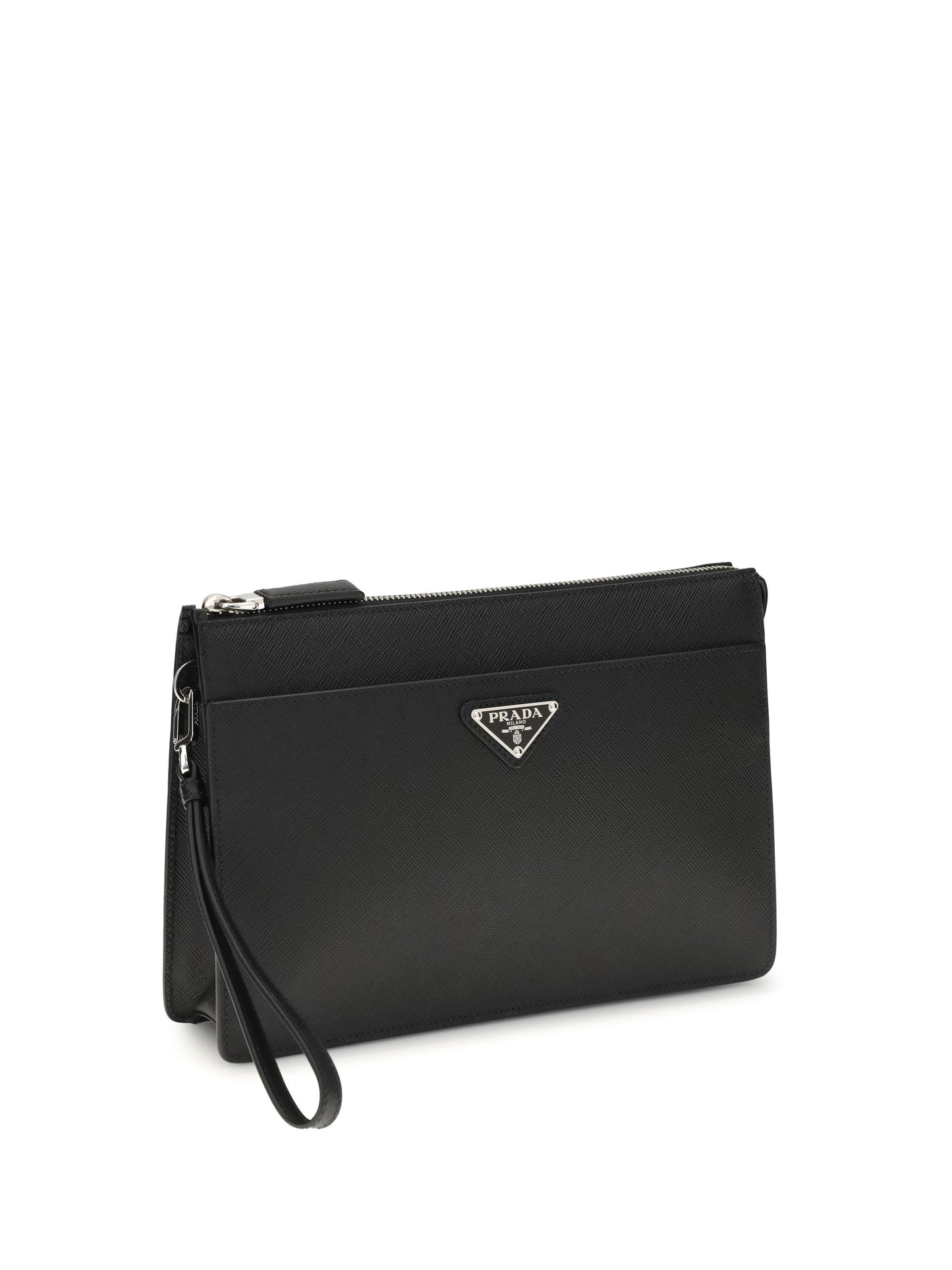 Prada Men Leather Pouch
