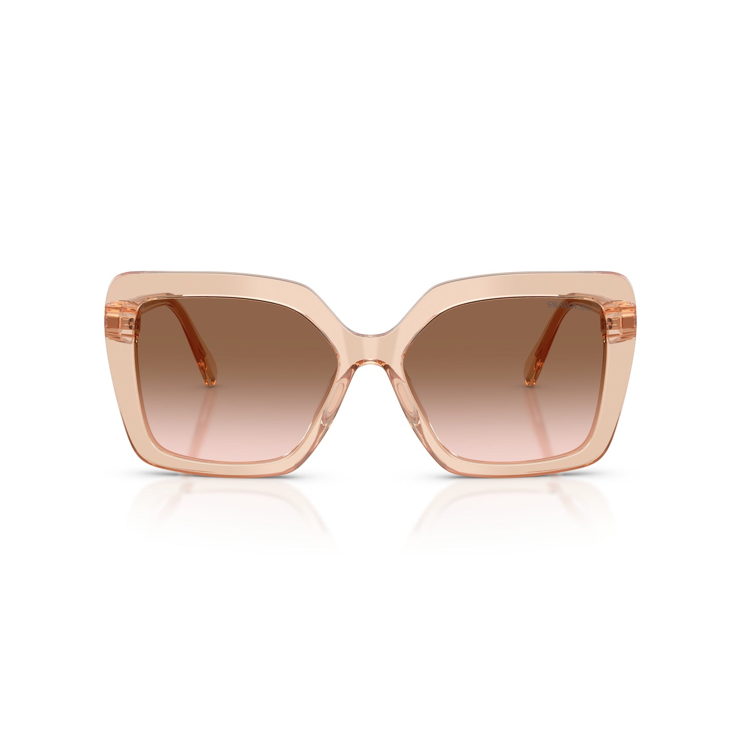 0Sk6049 Bold Oversized Square Sunglasses with Crystal Embellishments