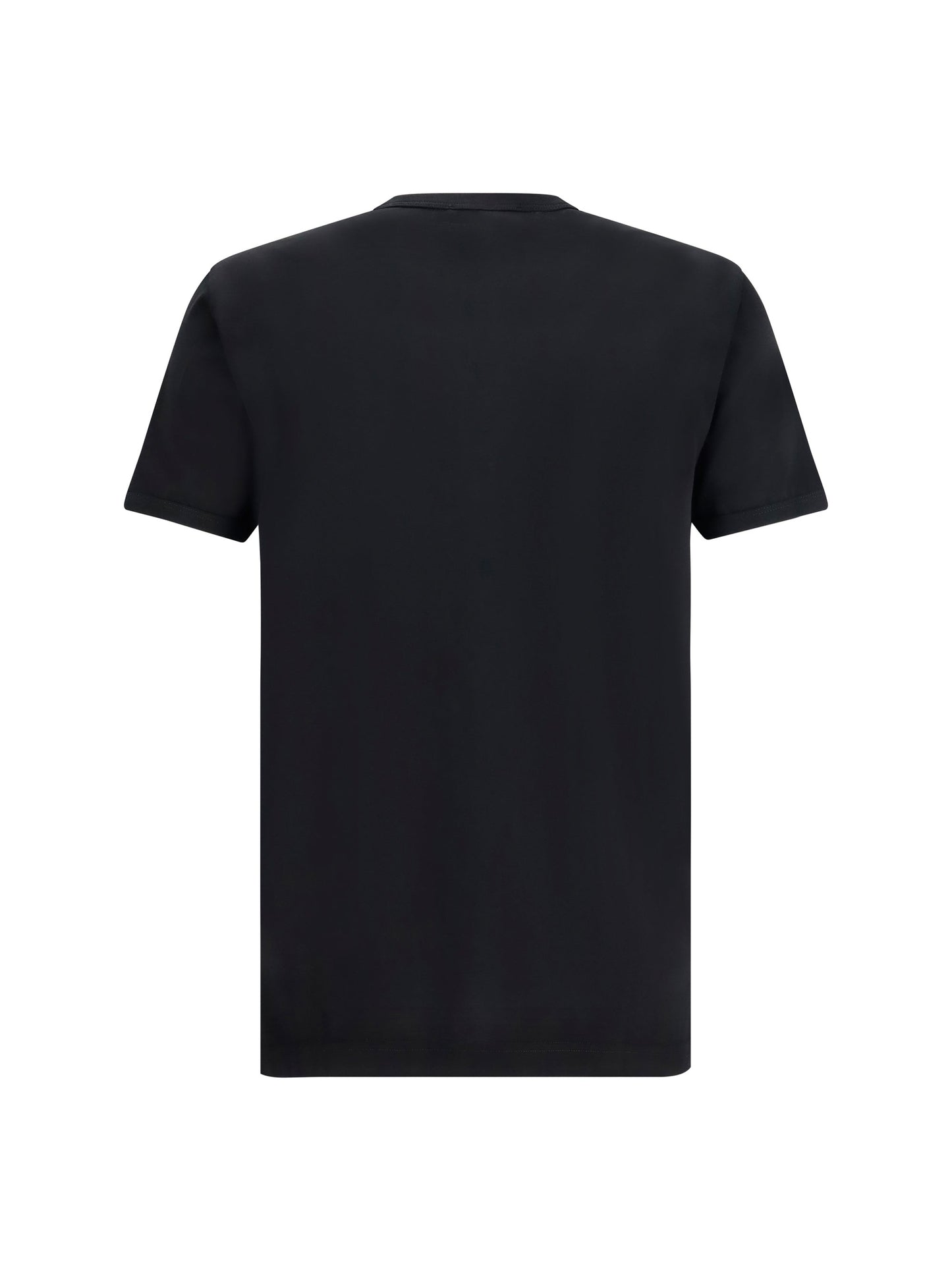 Dolce & Gabbana Men Cotton T-Shirt With Logo Plaque