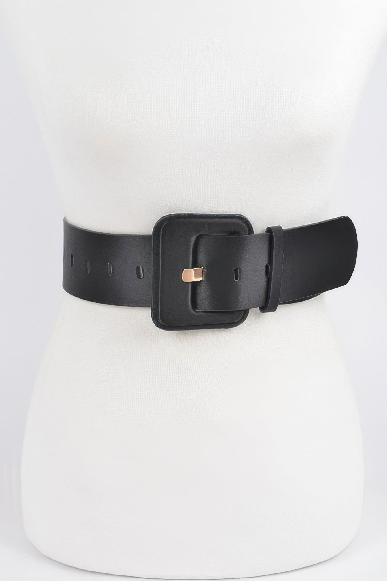 Micro Suede Wide Buckle Belt