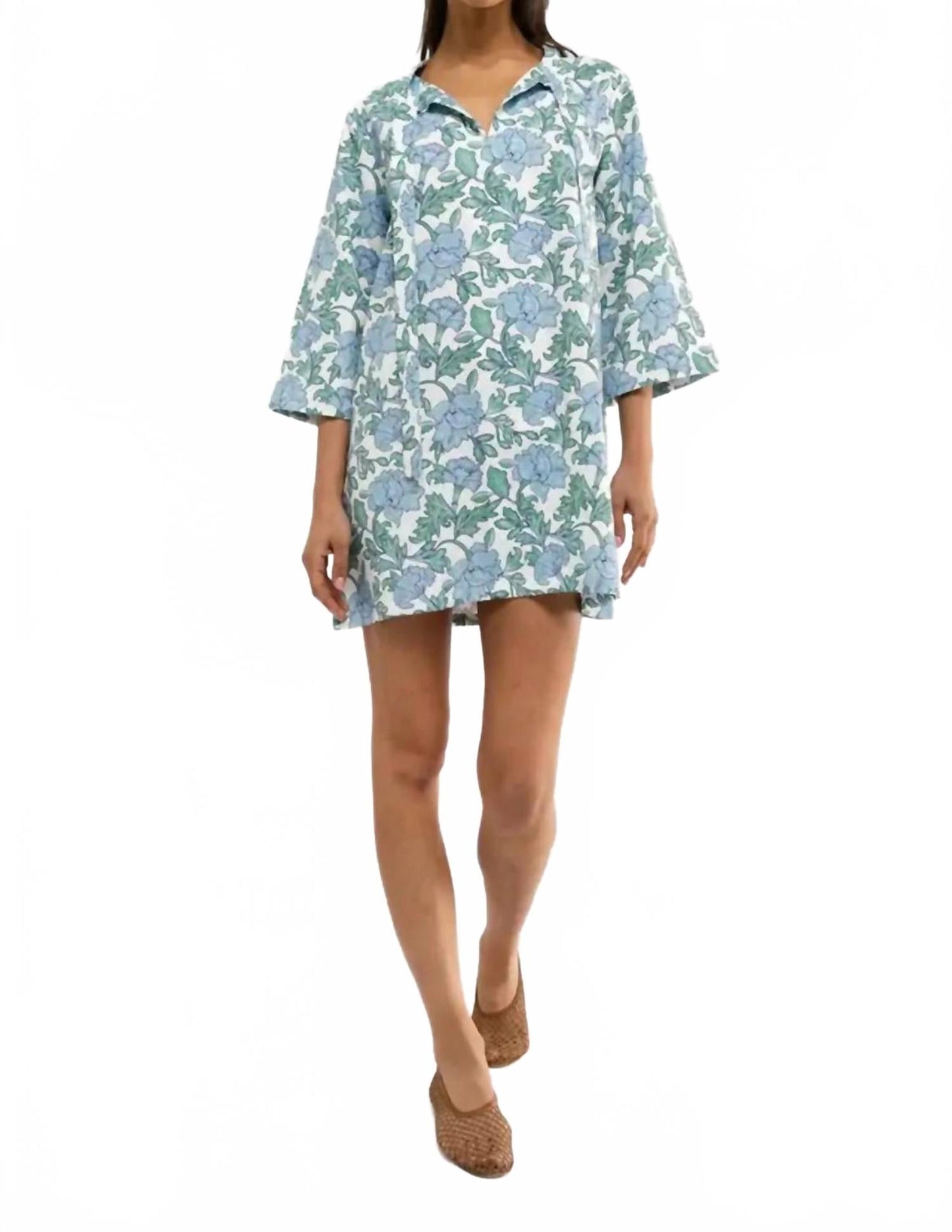 Phoebe Dress In Coastal Garden