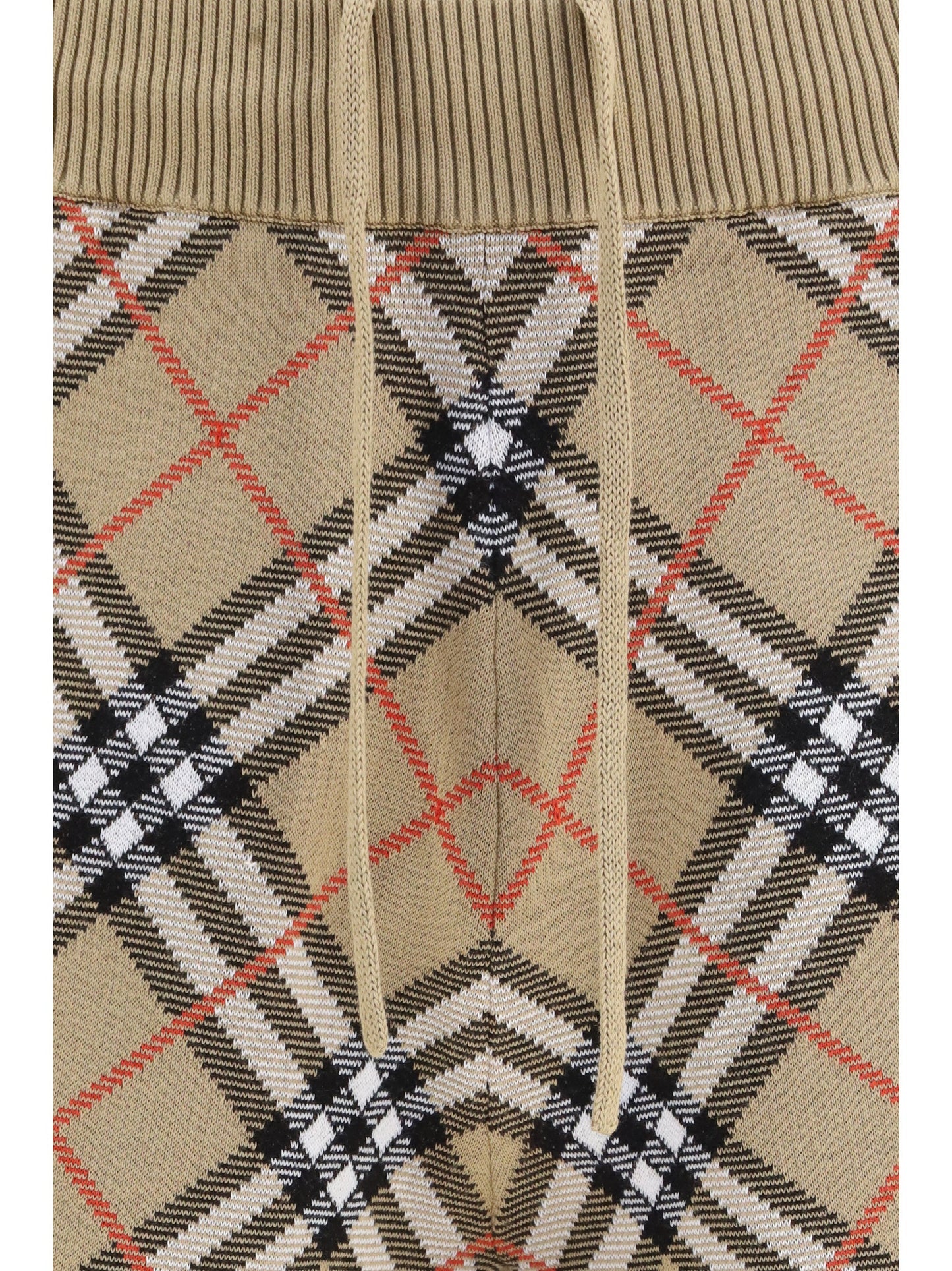 Burberry Men Check Cotton Blend Shorts