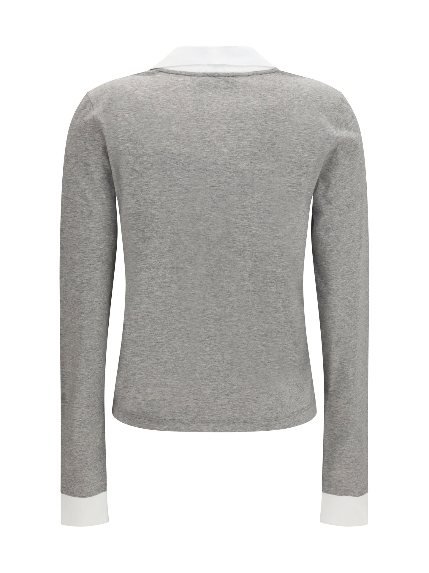Miu Miu Women Long-Sleeved Cotton T-Shirt