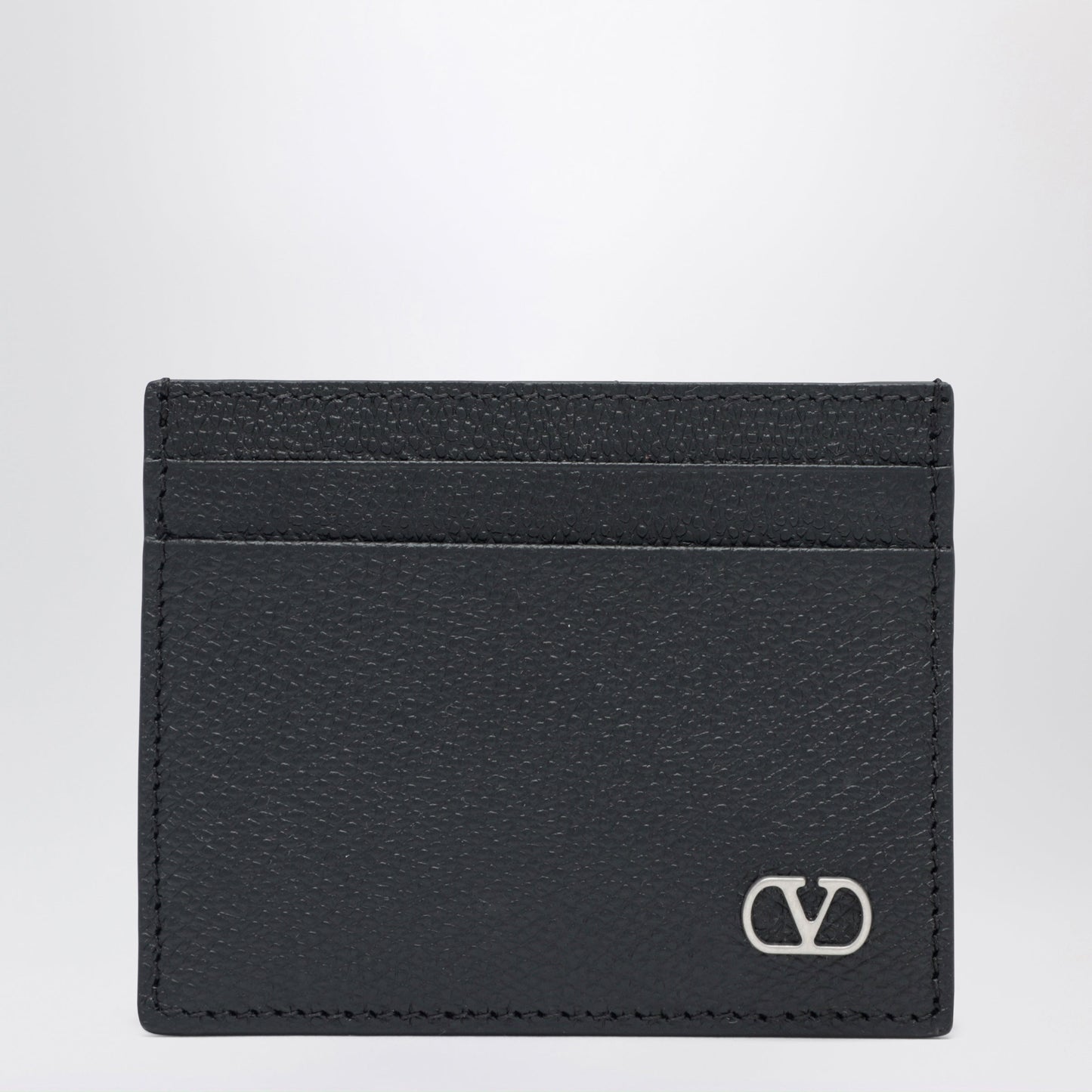 Valentino Garavani Vlogo Signature Card Holder In Black Men