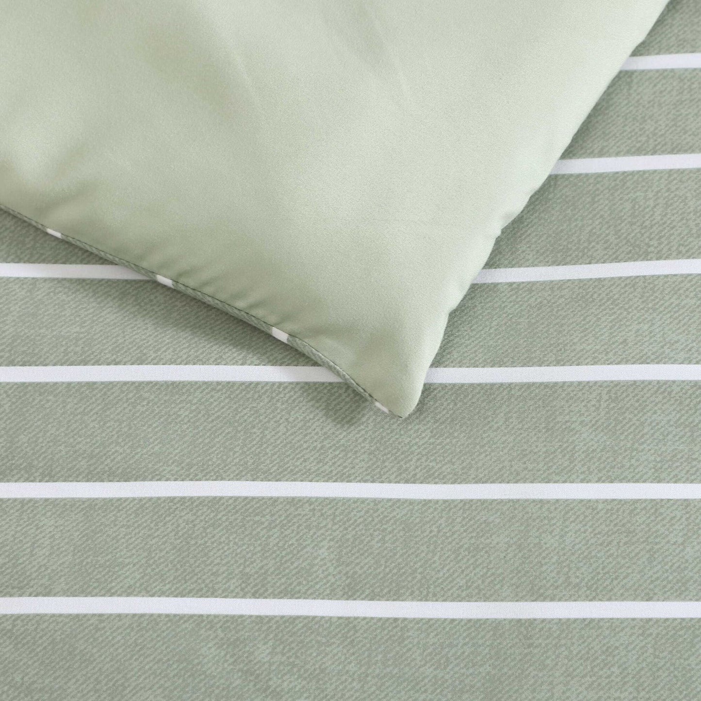 Nautica Park Stripe Green Full/Queen Comforter Set