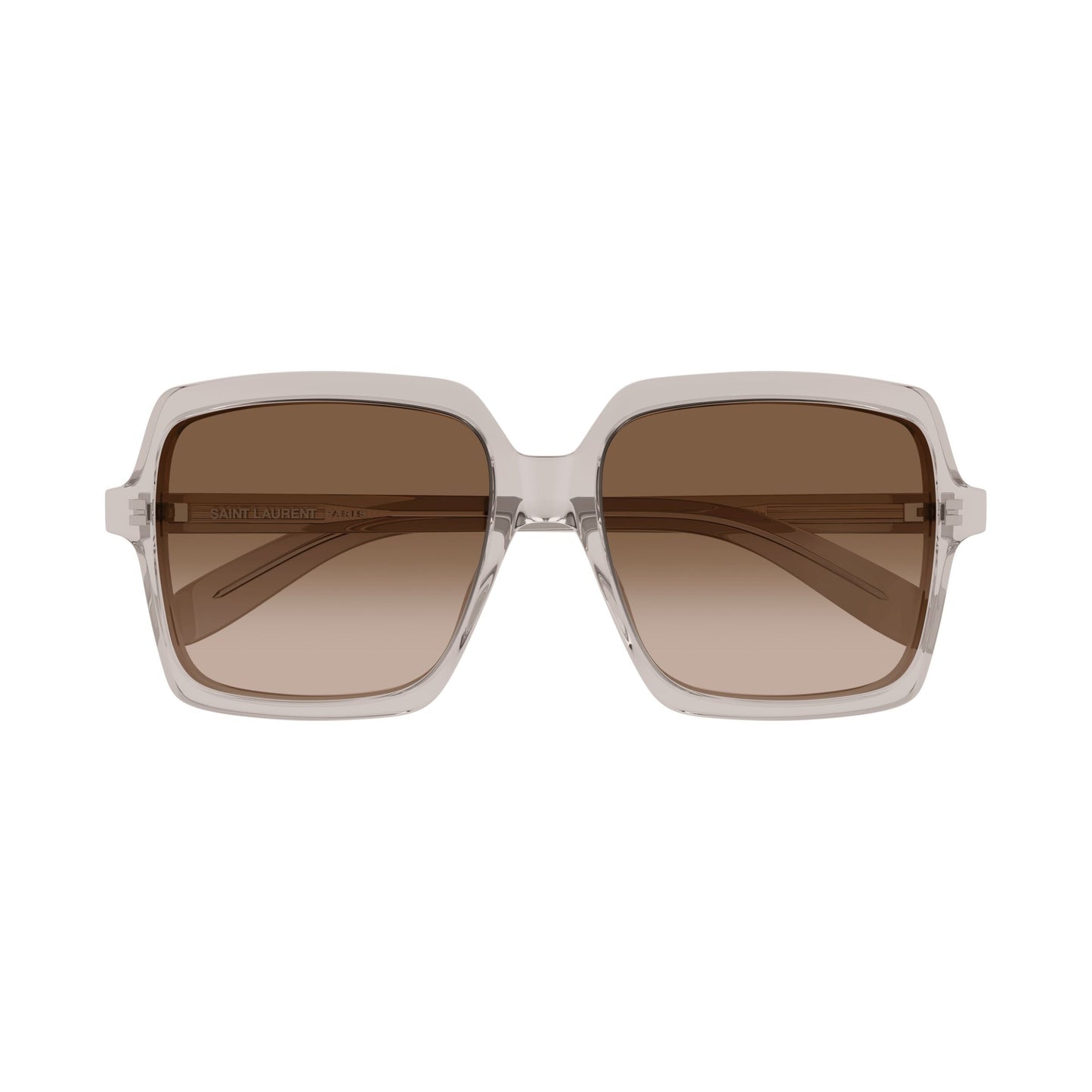 Oversized Square Sunglasses In Translucent Recycled Acetate