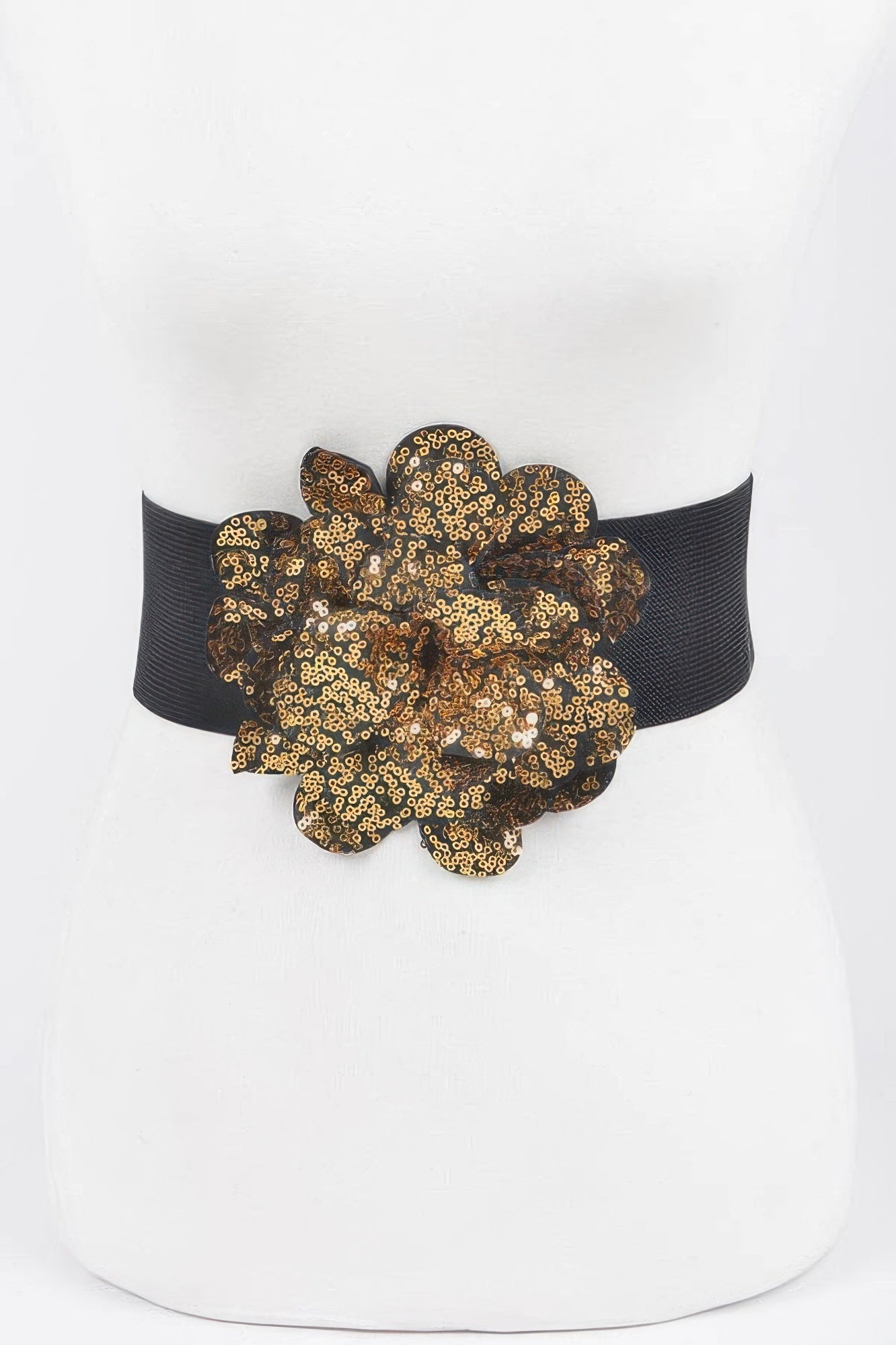 Sparkling Floral Sequin Waist Belt