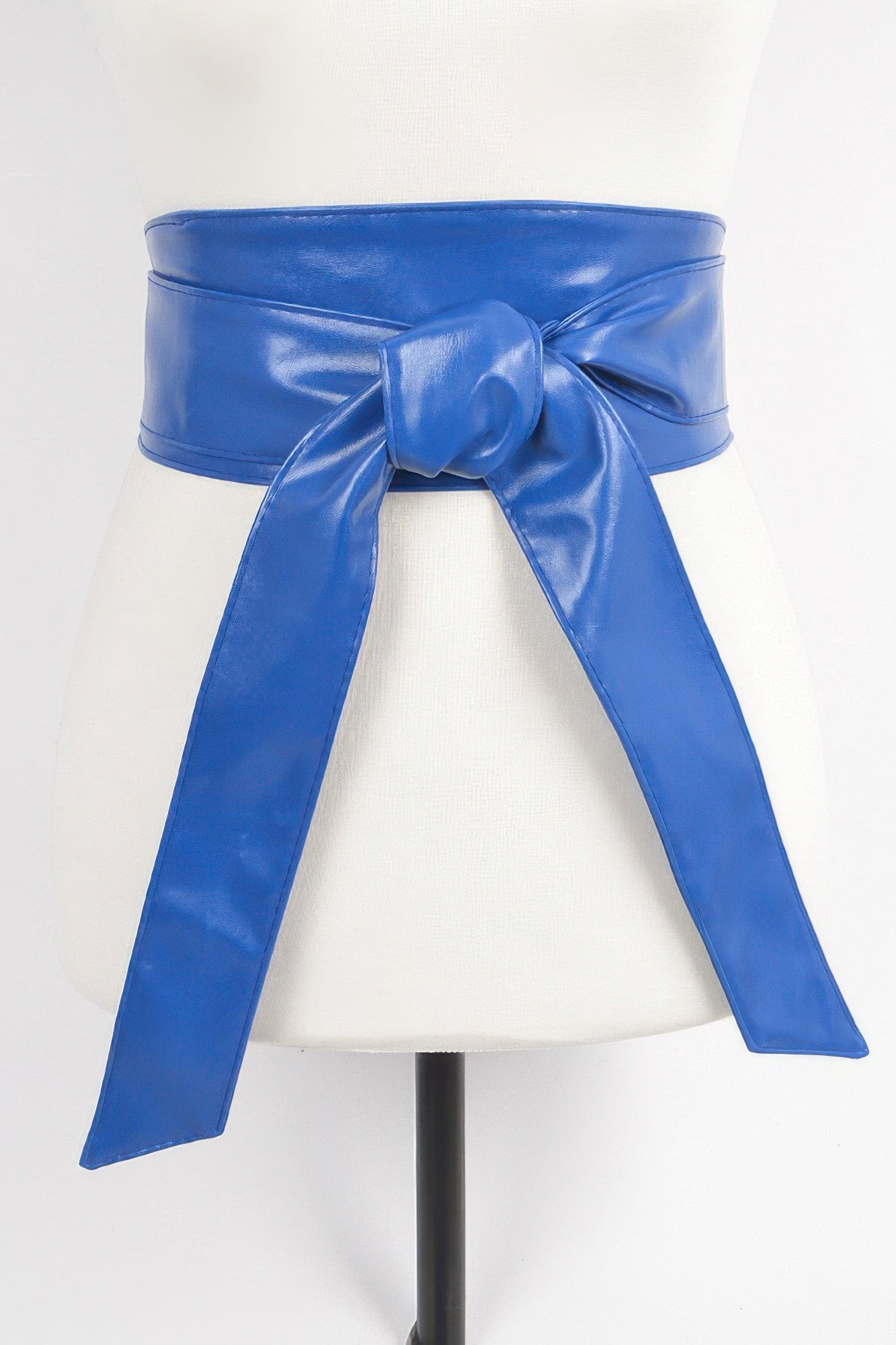 Faux Leather Tie Up Belt