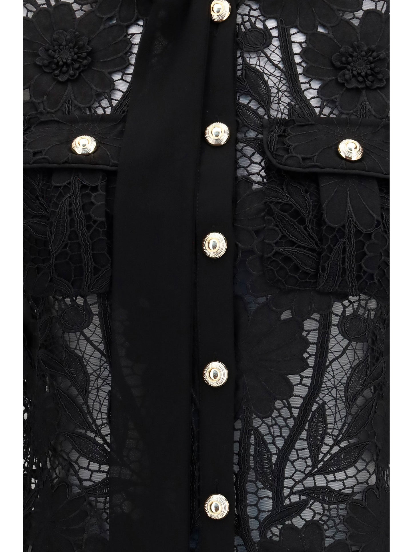 Self-Portrait Women Tie-Neck Top