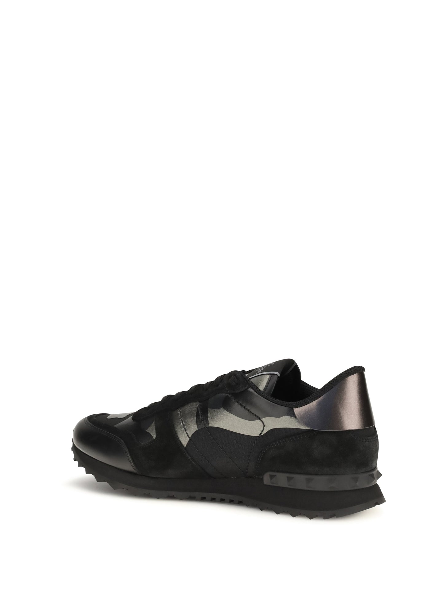 Valentino Garavani Men Rockrunner Camouflage Laminated Sneakers