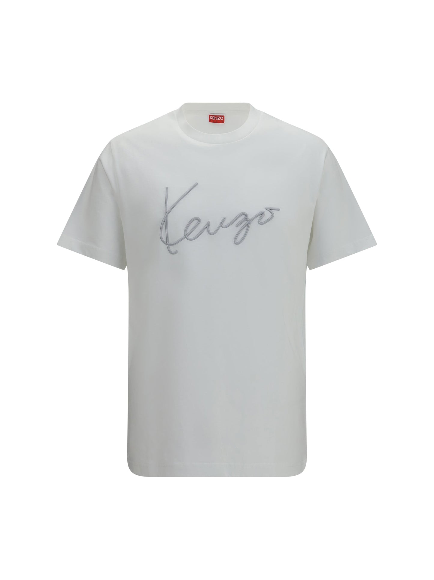 Kenzo Men Embroidered Signature Cotton T-Shirt