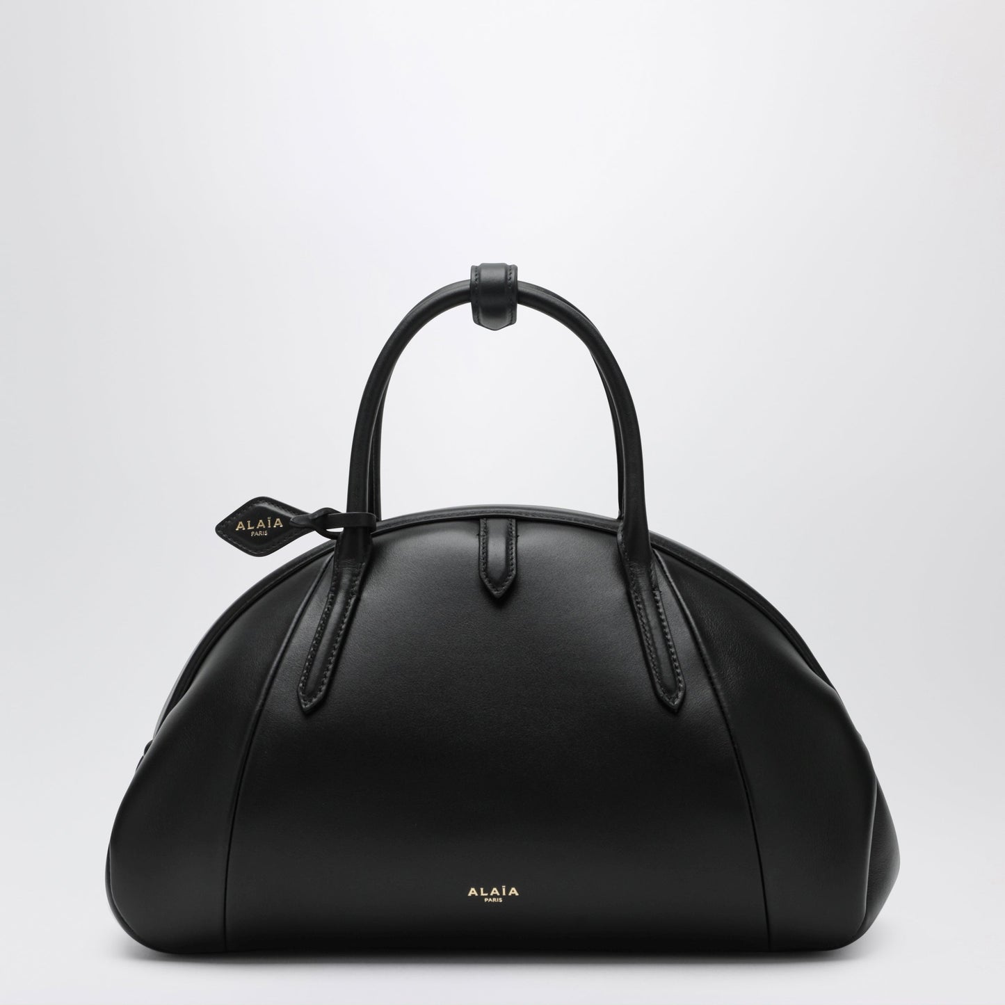 Alaia Black Leather Purse Handbag Women