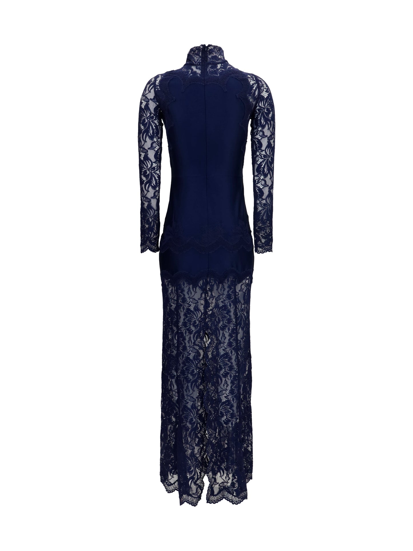 Rabanne Women Long Lace And Jersey Dress