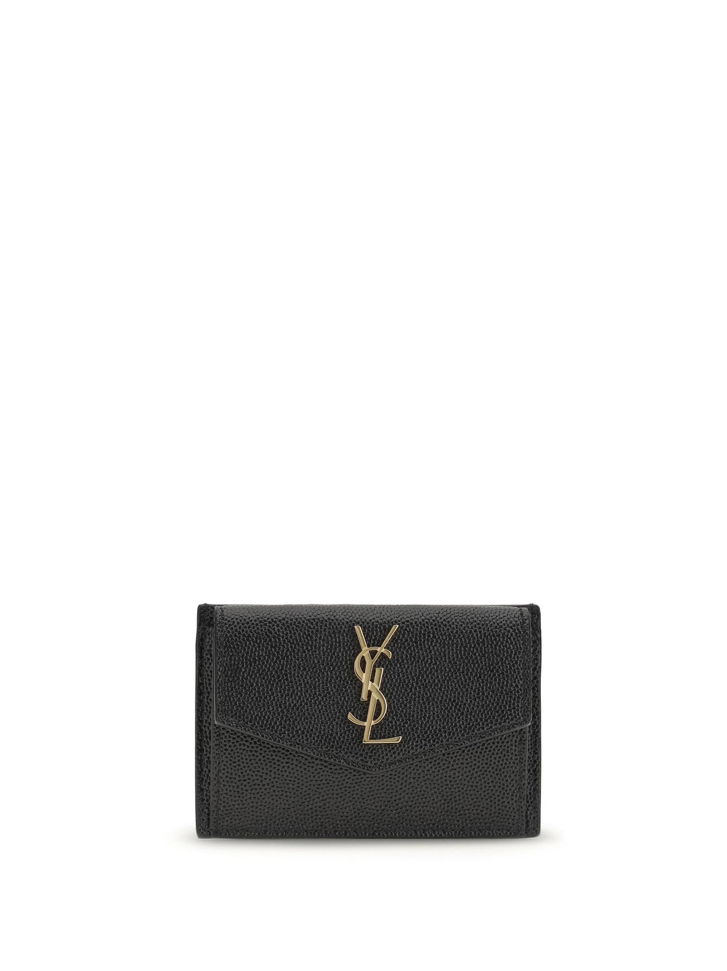 Saint Laurent Women Micro-Grain Leather Wallet