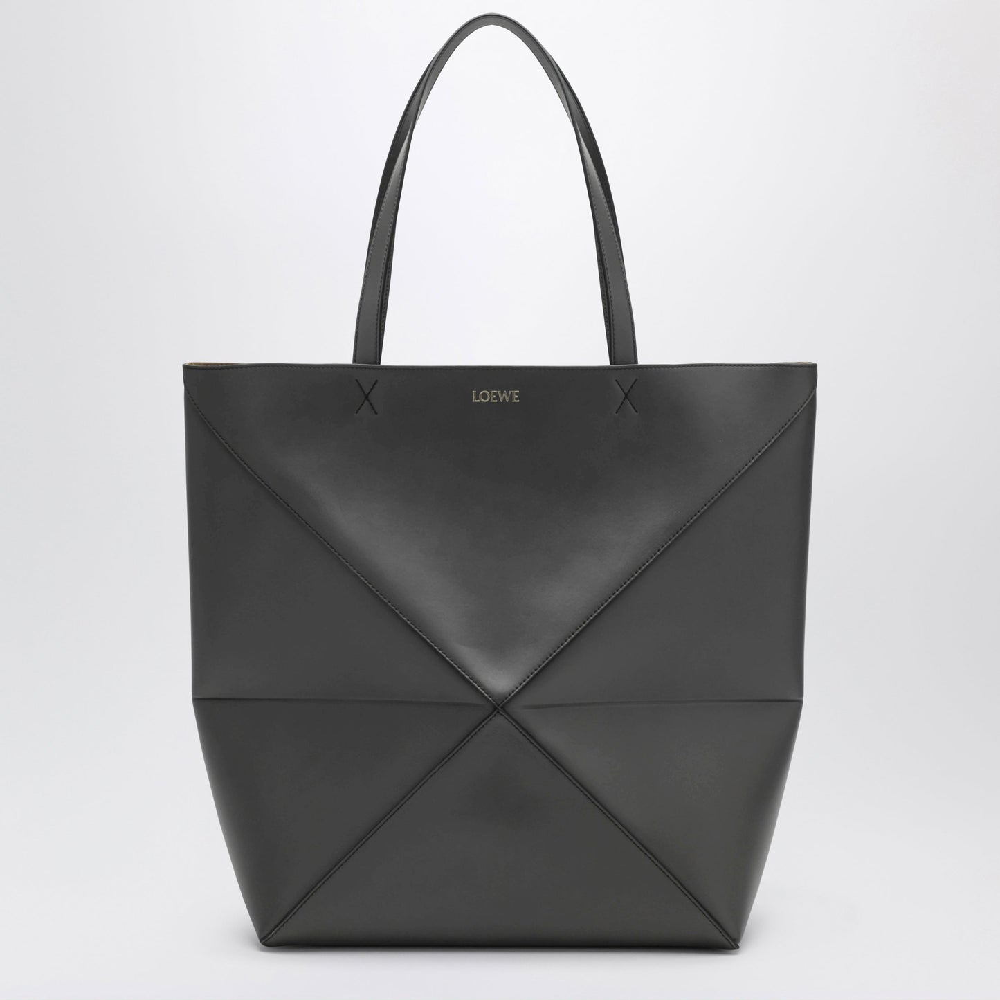 Loewe Dark Grey Puzzle Fold Tote Xl Bag Men