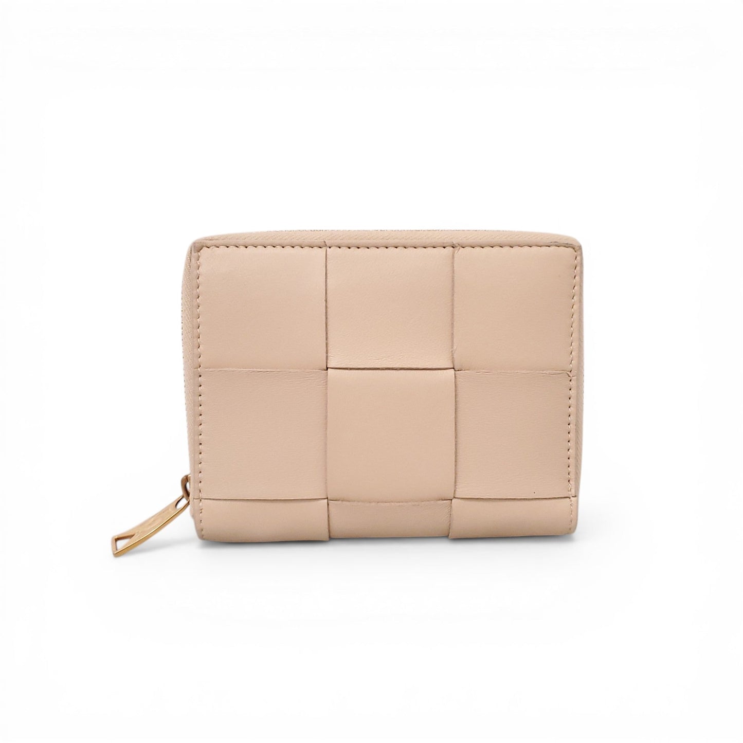 BOTTEGA VENETA NUDE INTRECCIATO BI-FOLD WALLET