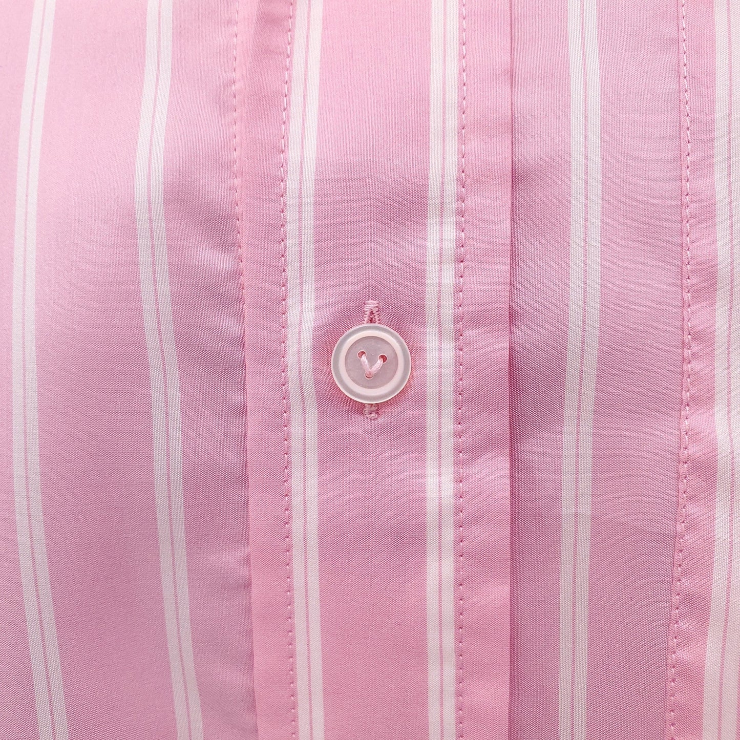 BOTTEGA VENETA PINK SILK OVERSIZED STRIPED BLOUSE - SIZE 38