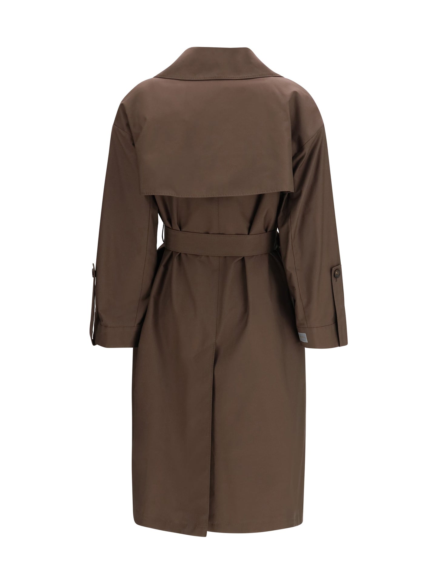 Max Mara The Cube Women Double-Breasted Cotton-Blend Trench Coat