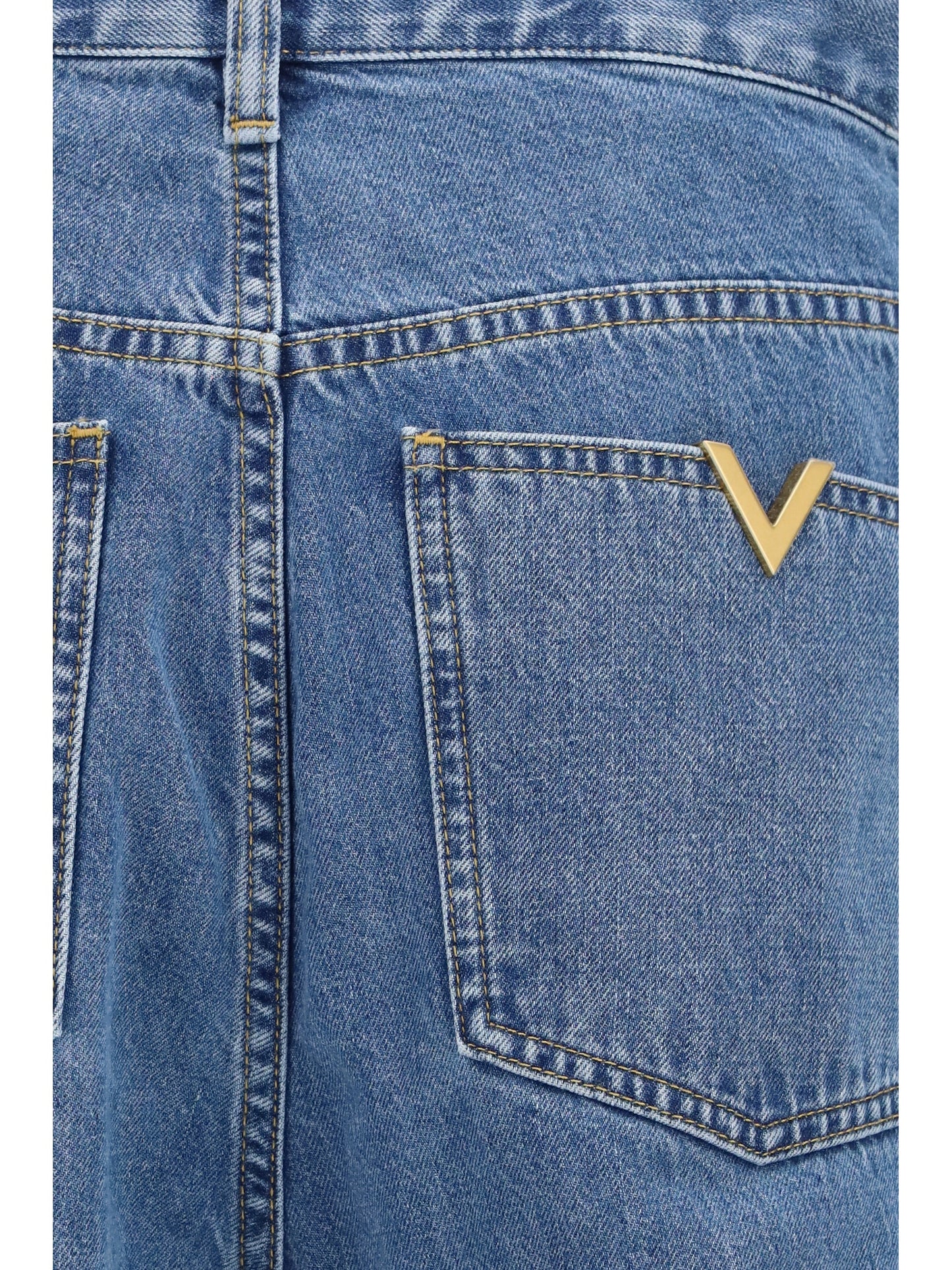 Valentino Men Straight-Leg Denim Jeans