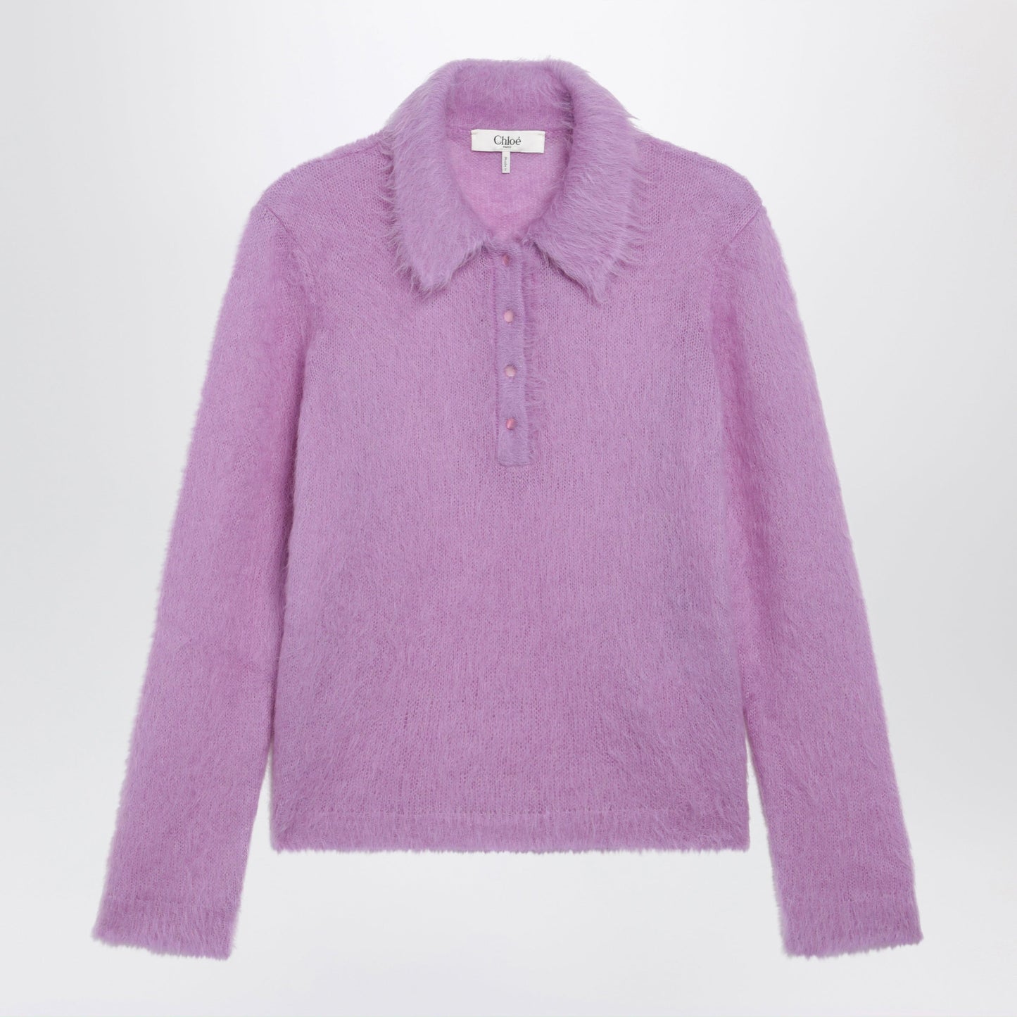 Chloe Lavender Alpaca-Blend Cardigan Women
