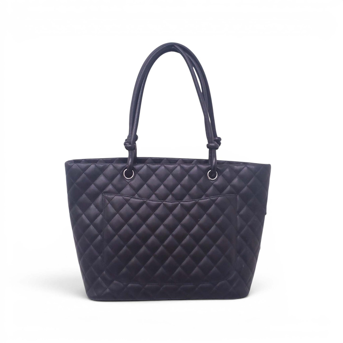 CHANEL BLACK LIGNE CAMBONE TOTE BAG
