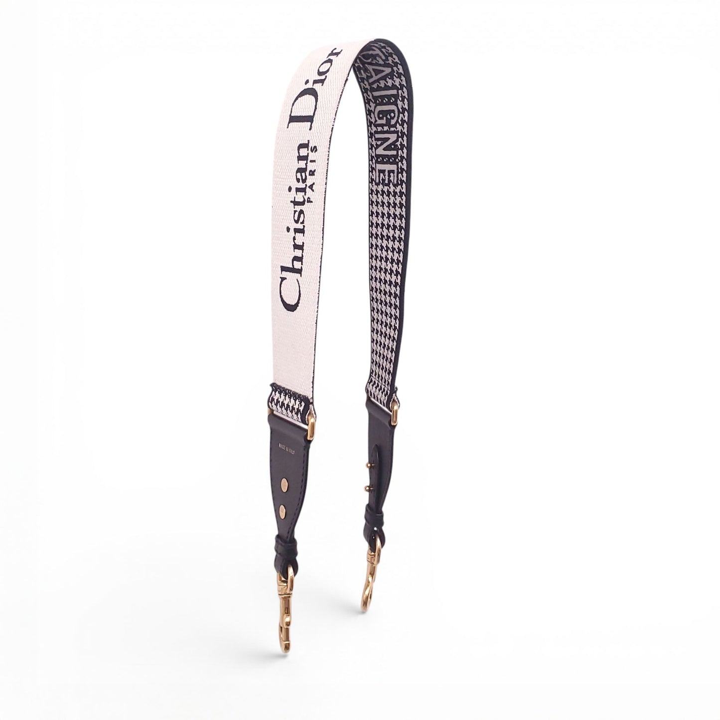 CHRISTIAN DIOR HOUNDSTOOTH PURSE STRAP