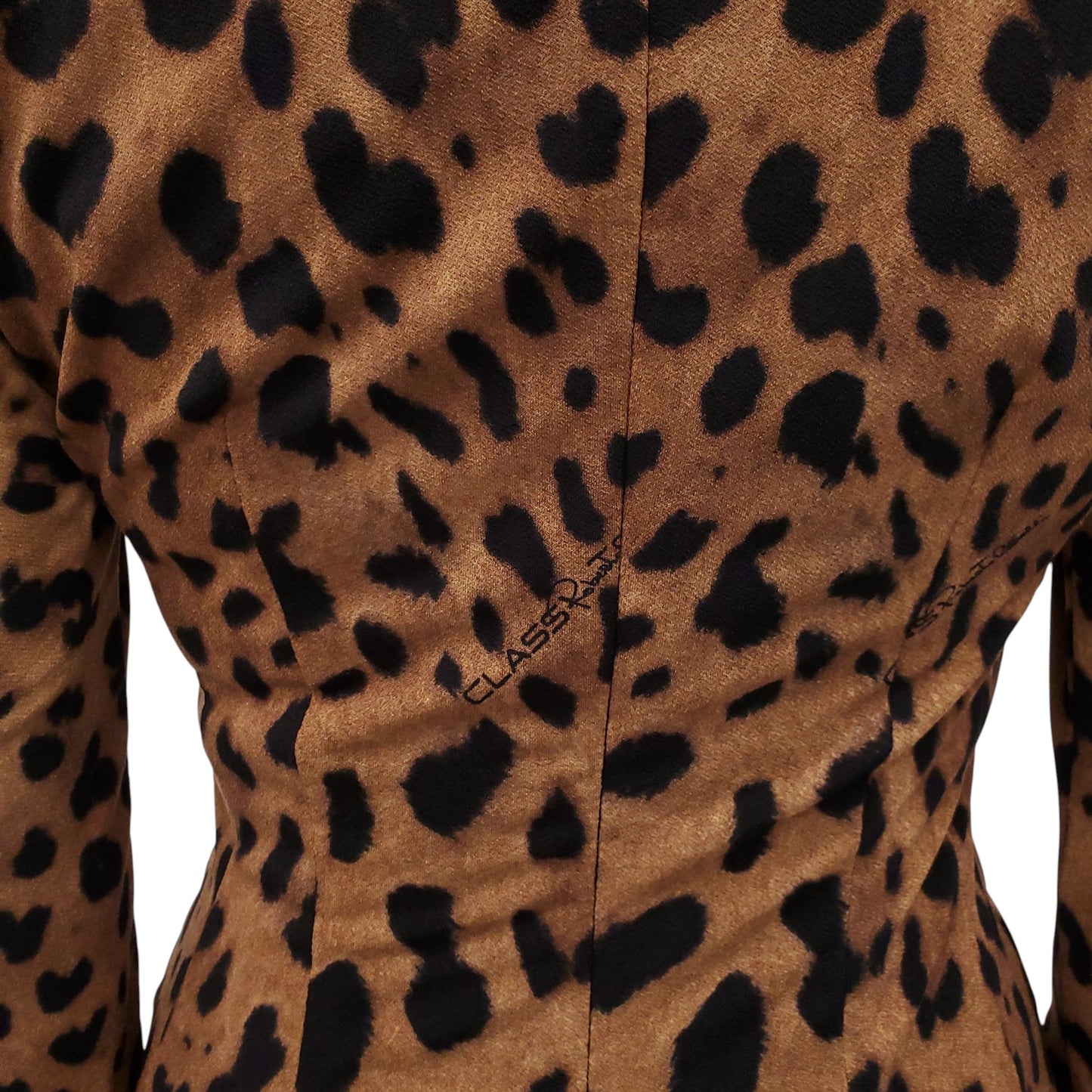 CLASS ROBERTO CAVALLI STRETCH CHEETAH DRESS - SIZE M