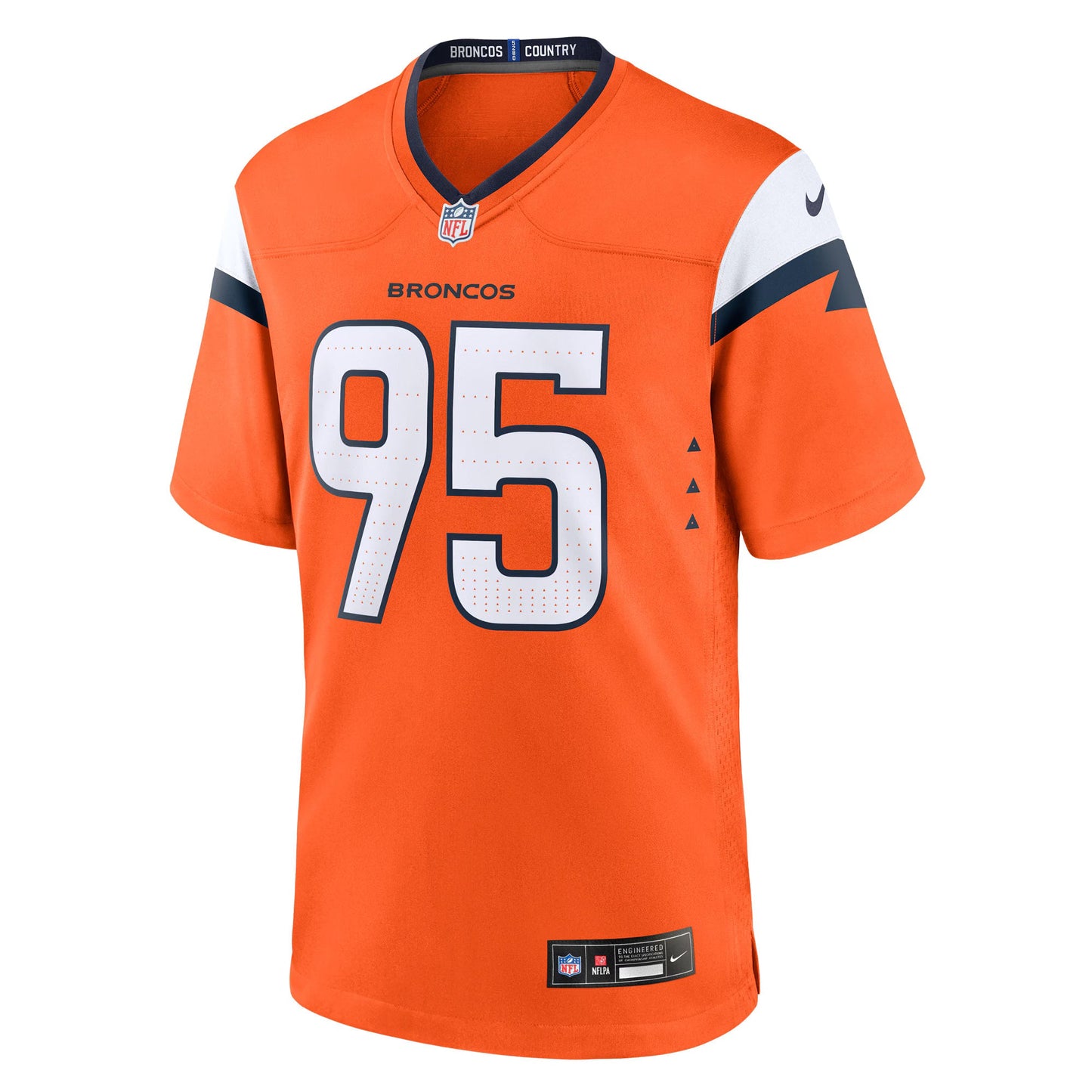 Denver Broncos Sai'vion Jones Orange Team Game Jersey