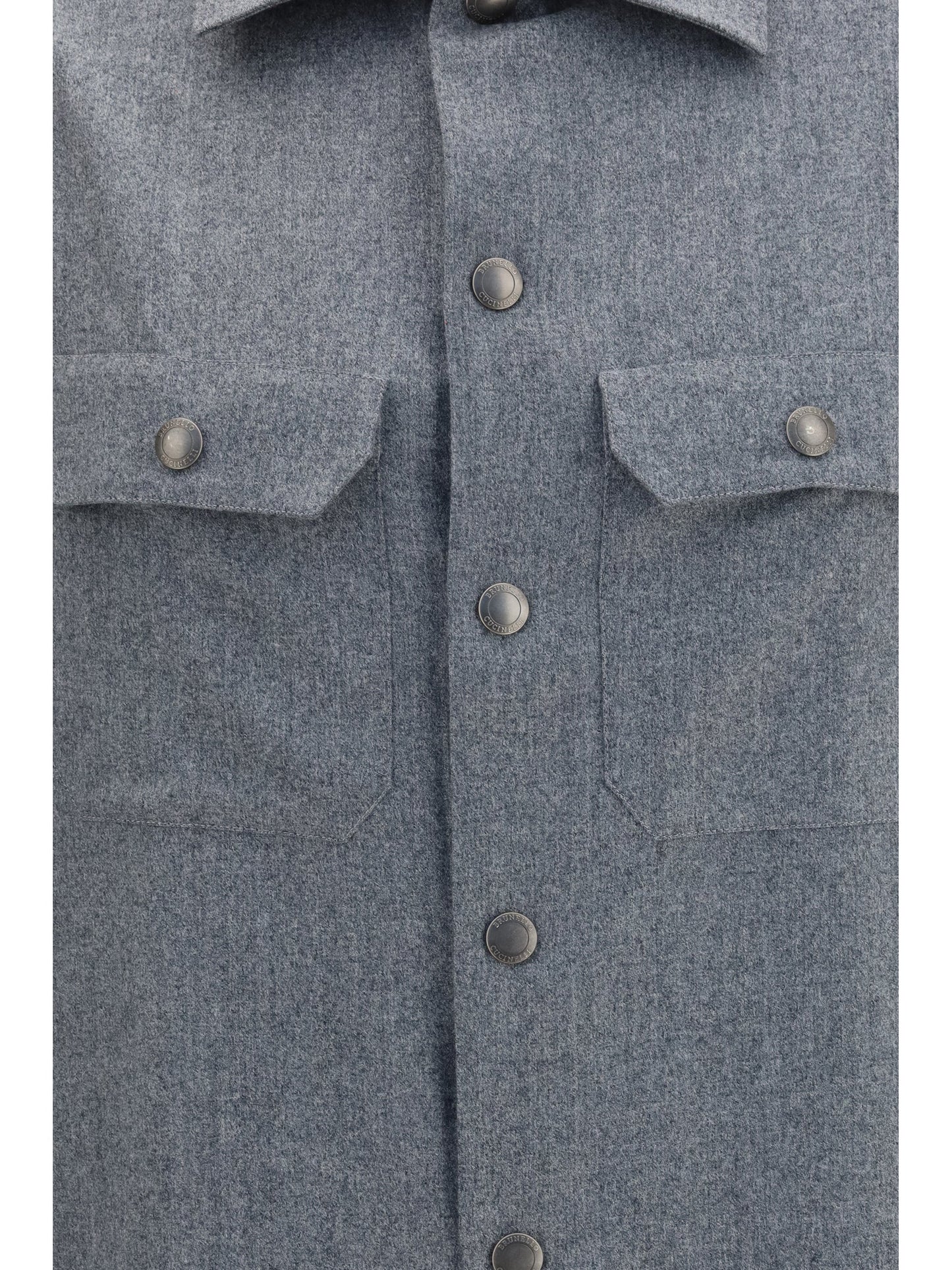 Brunello Cucinelli Men Virgin Wool Shirt