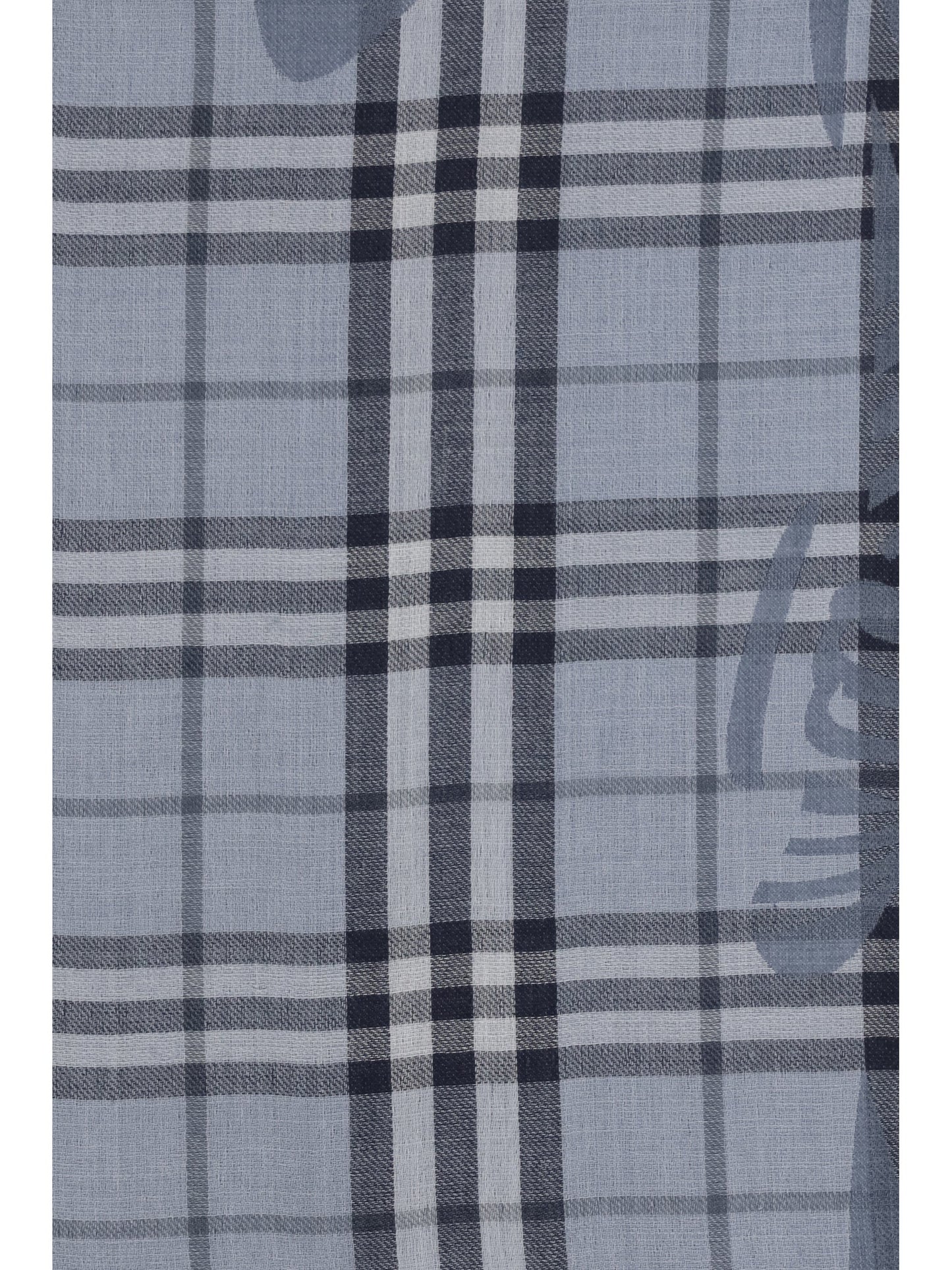 Burberry Women Knight Check Wool And Silk Scarf