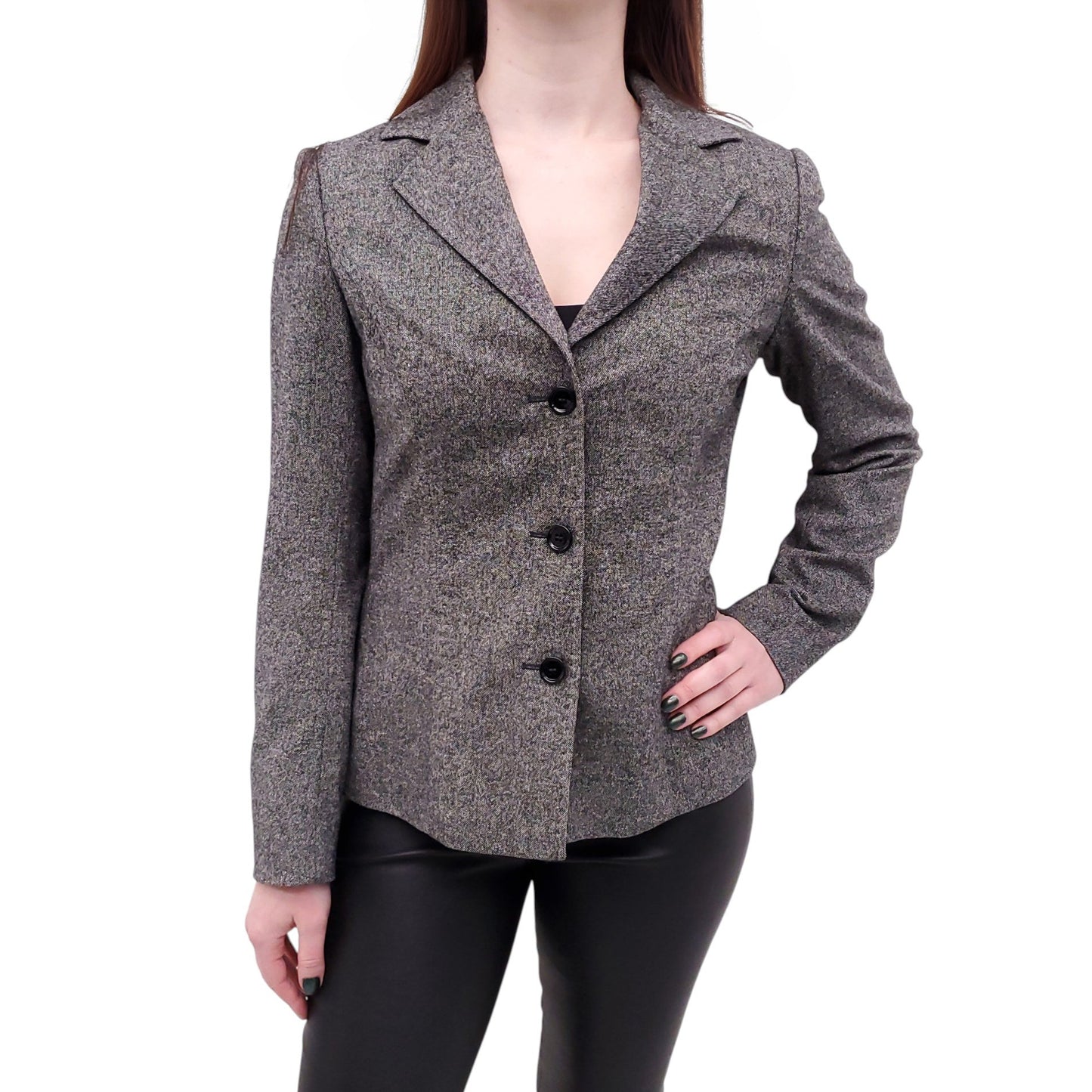 DOLCE & GABBANA SALT AND PEPPER BLAZER - SIZE 40