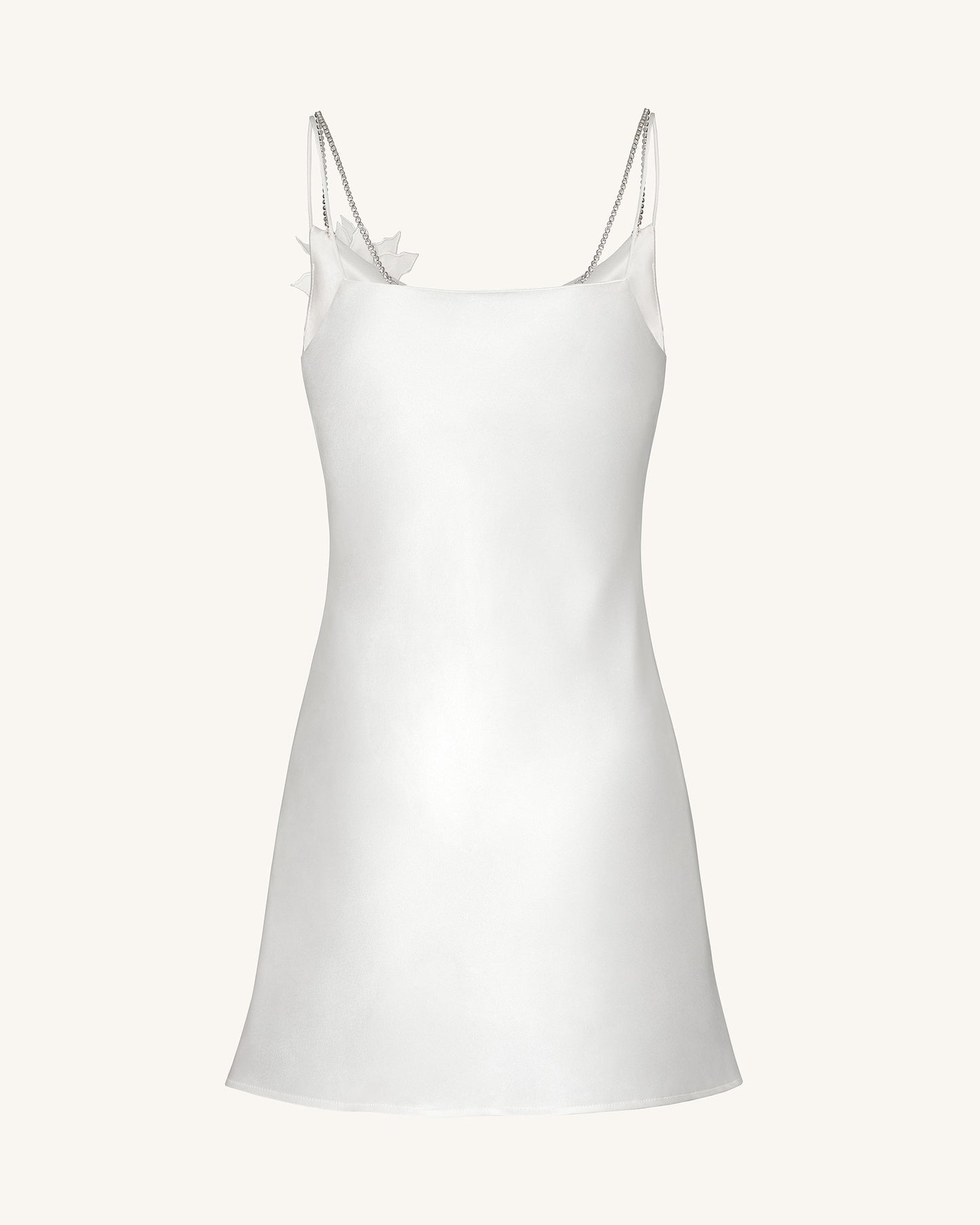 Crystal Flora Slip - White