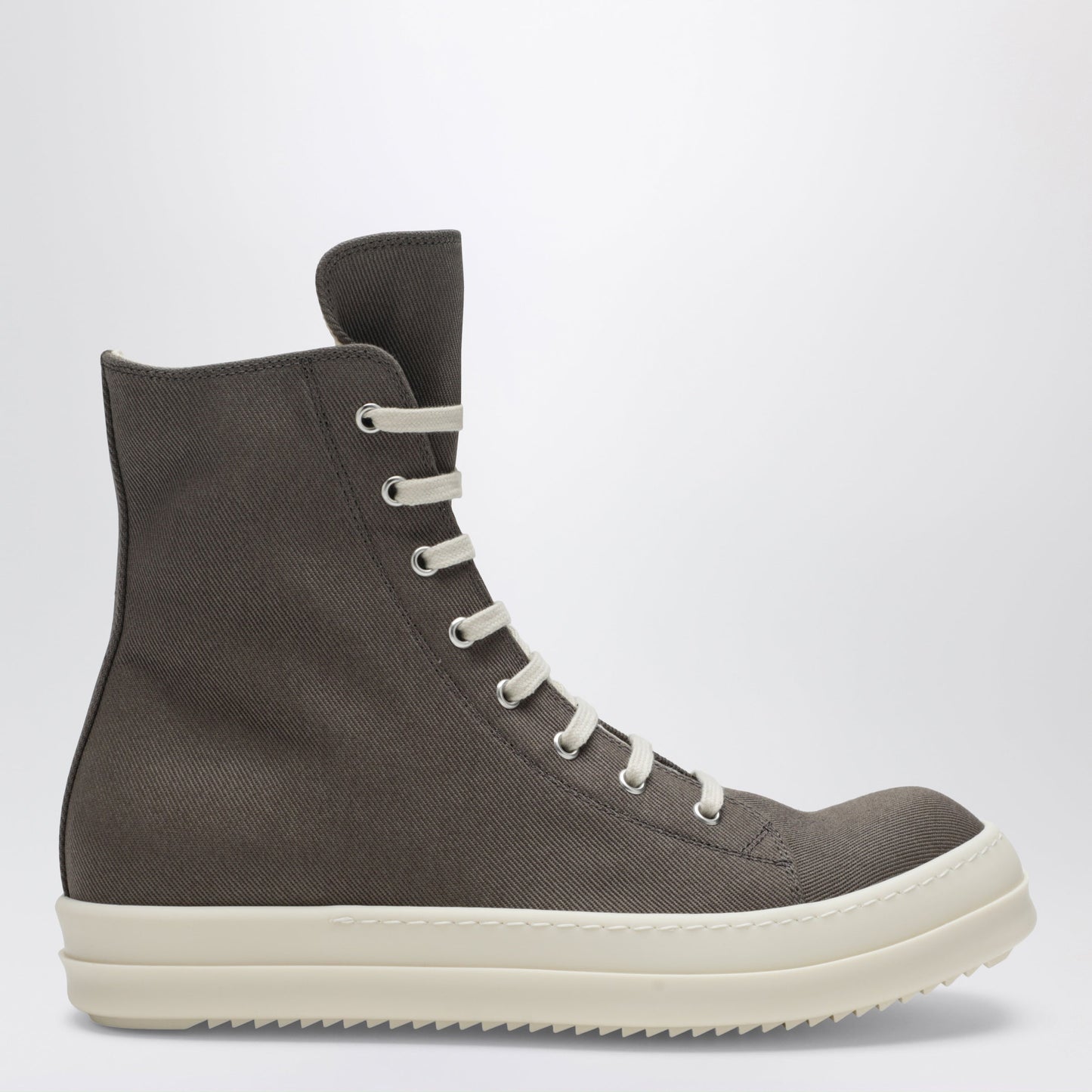 Drkshdw Temple Sneakers In Powder/Cream White Canvas Men
