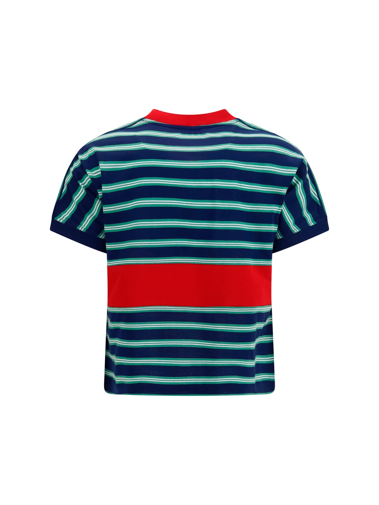 Versace Women Striped Cotton T-Shirt