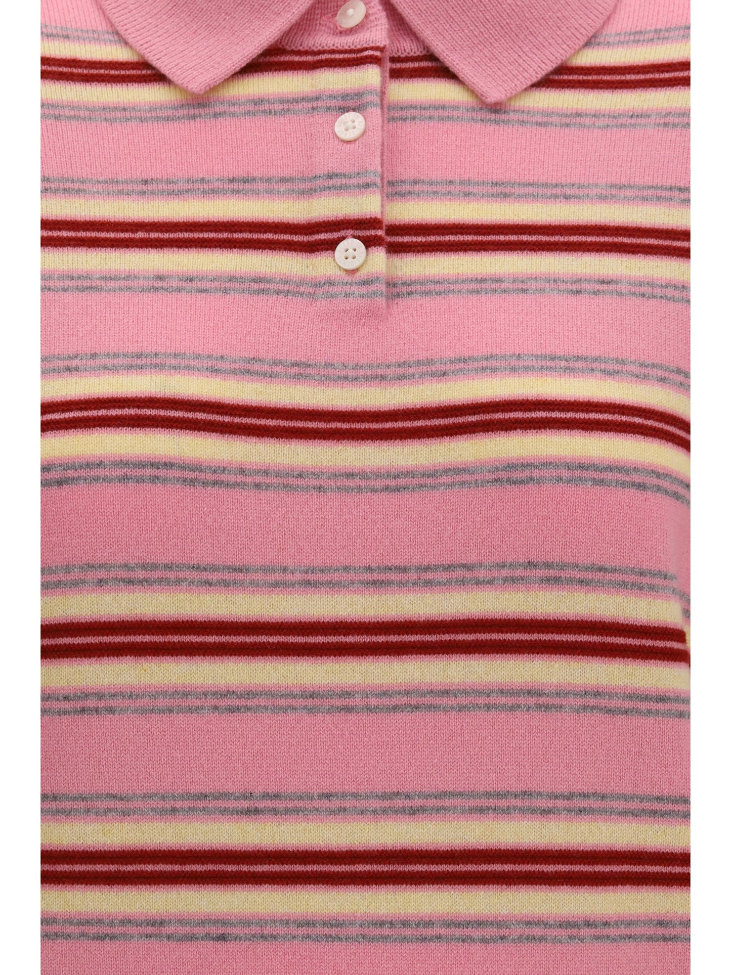 Guest In Residence Women College Striped Polo Sweater