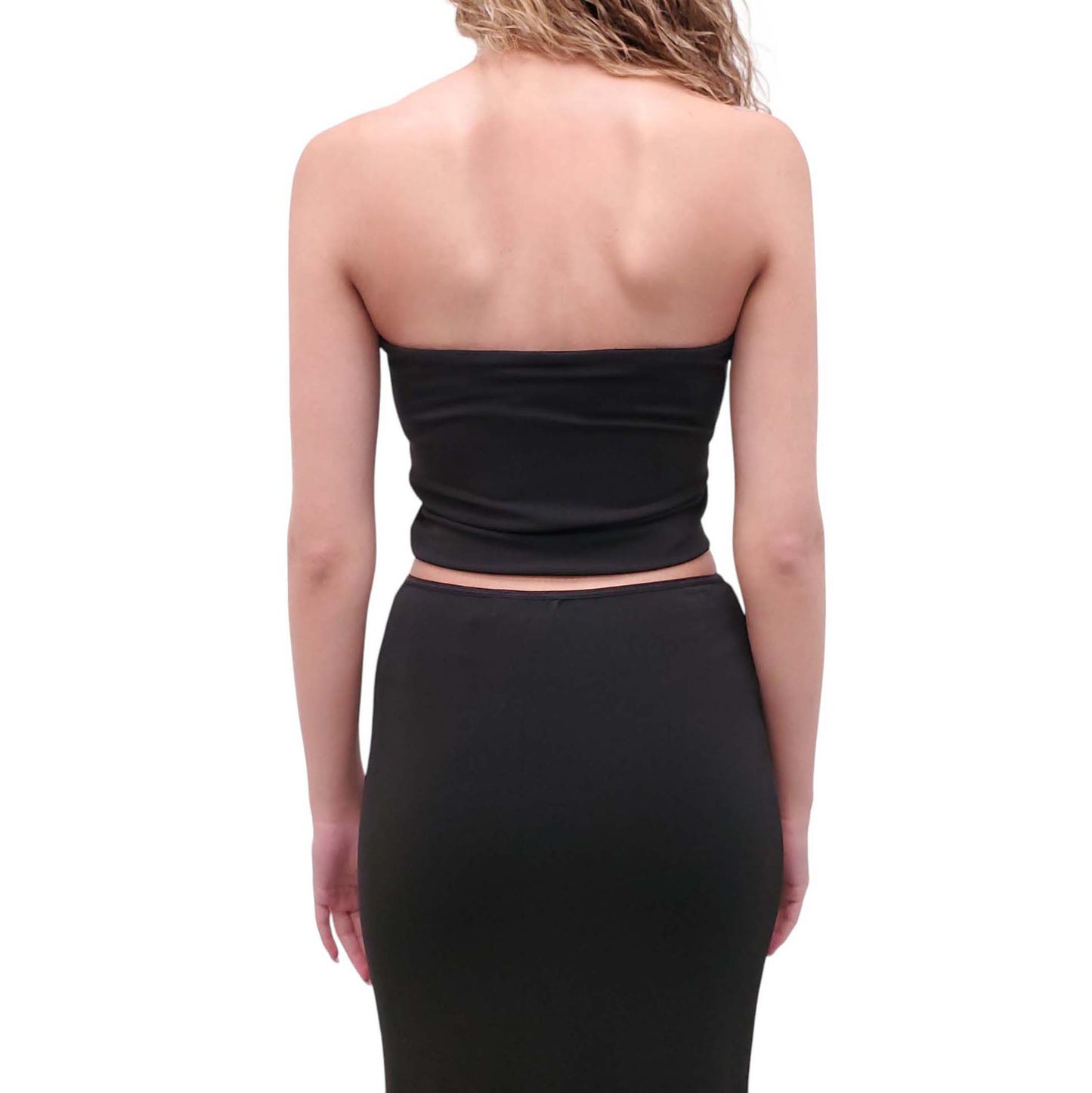 ÉTERNE BLACK 2-PIECE TUBE SKIRT SET - SIZE M