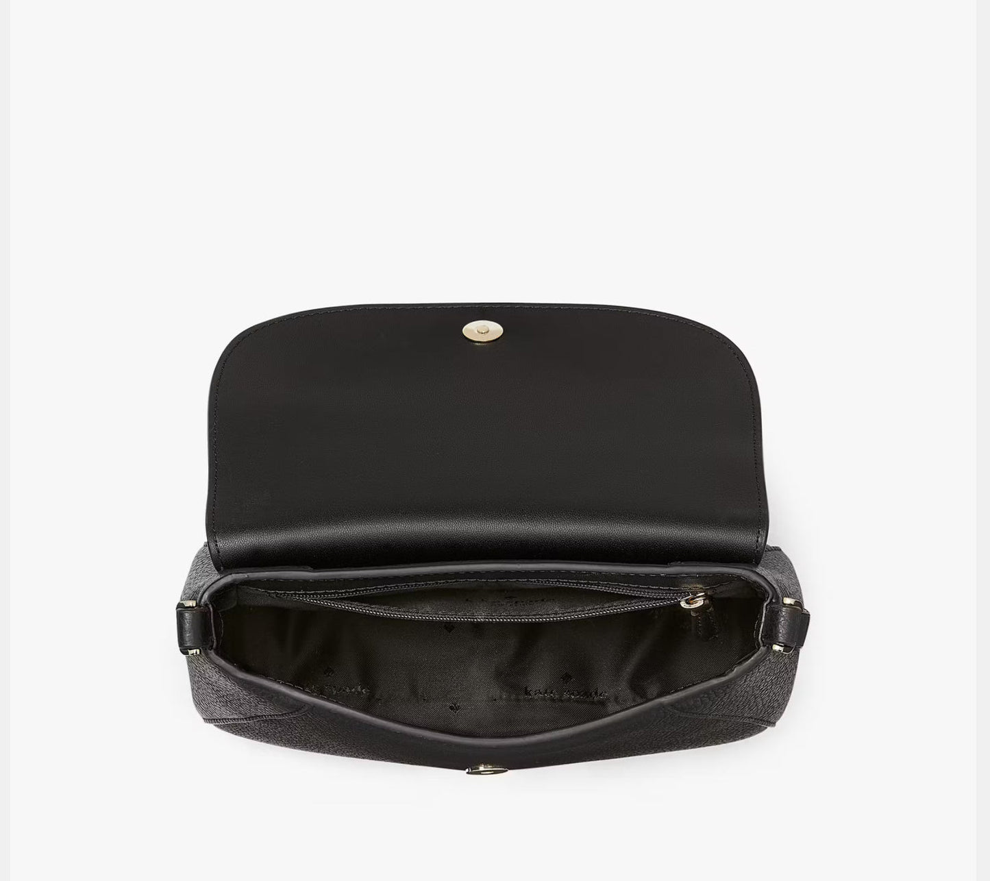 NWT Kate Spade Monica Small Flap Crossbody Leather Bag In Black