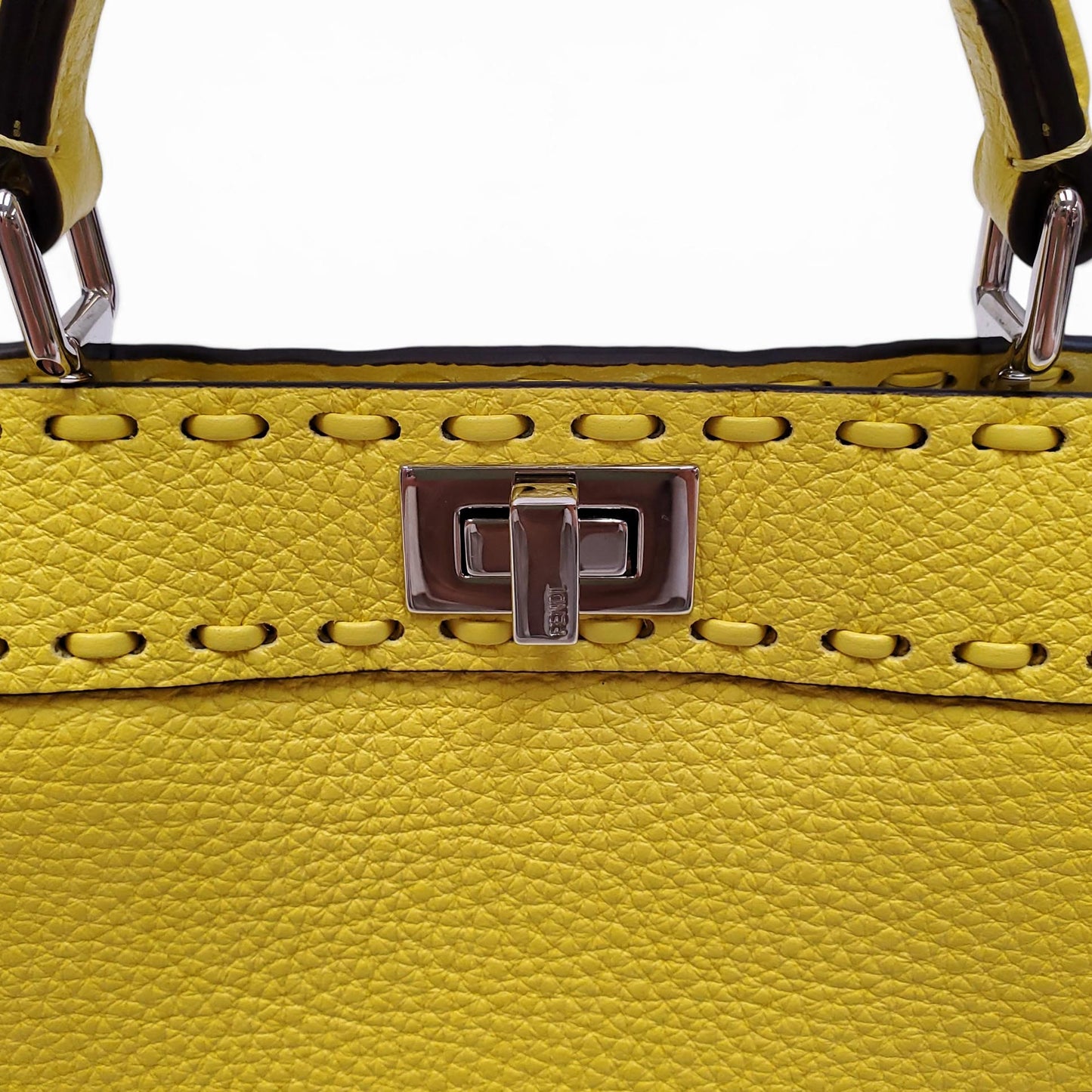 FENDI 2024 YELLOW PEEKABOO MINI BAG