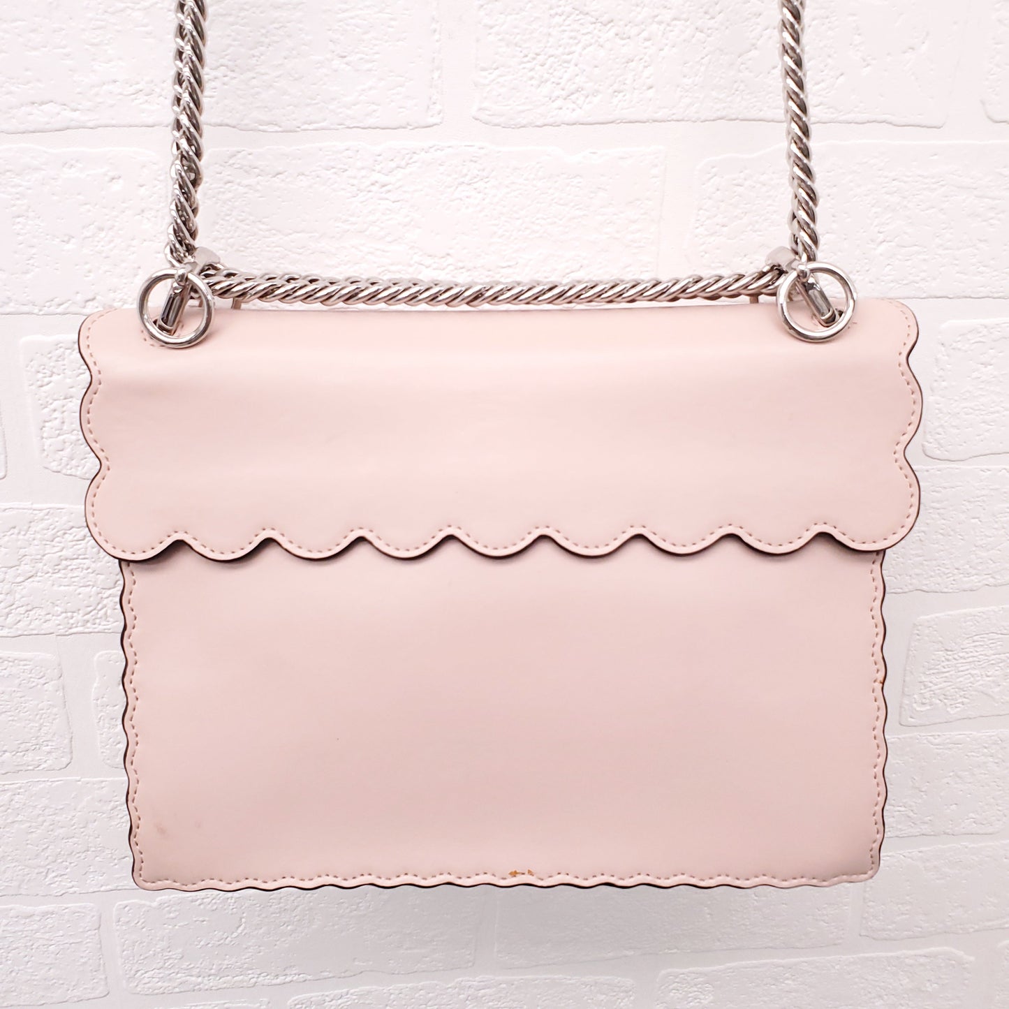 FENDI BABY PINK 'MINI KAN' SHOULDER BAG