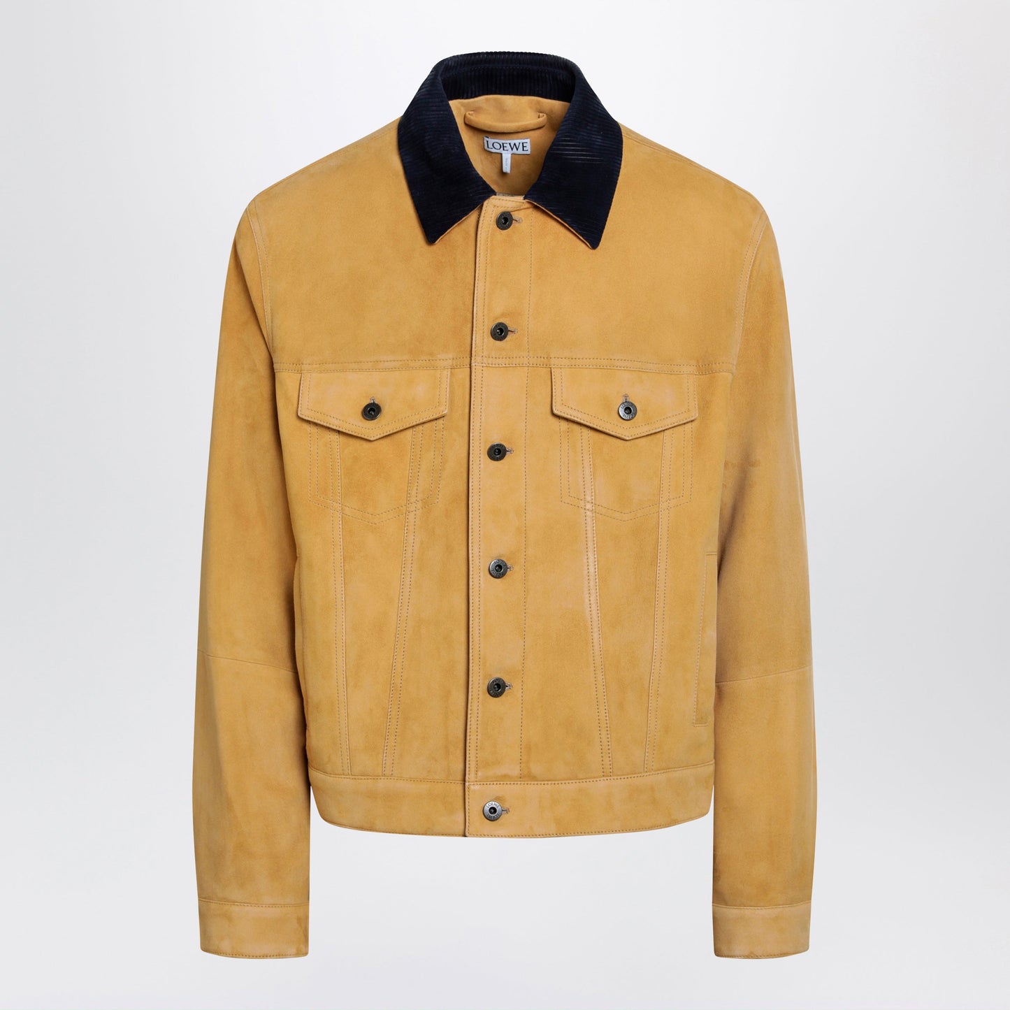 Loewe Camel-Coloured Suede Jacket Men