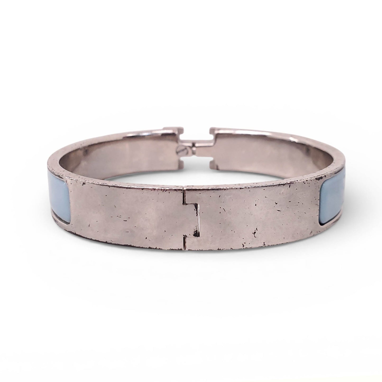 HERMÈS BLUE 'CLIC' BANGLE