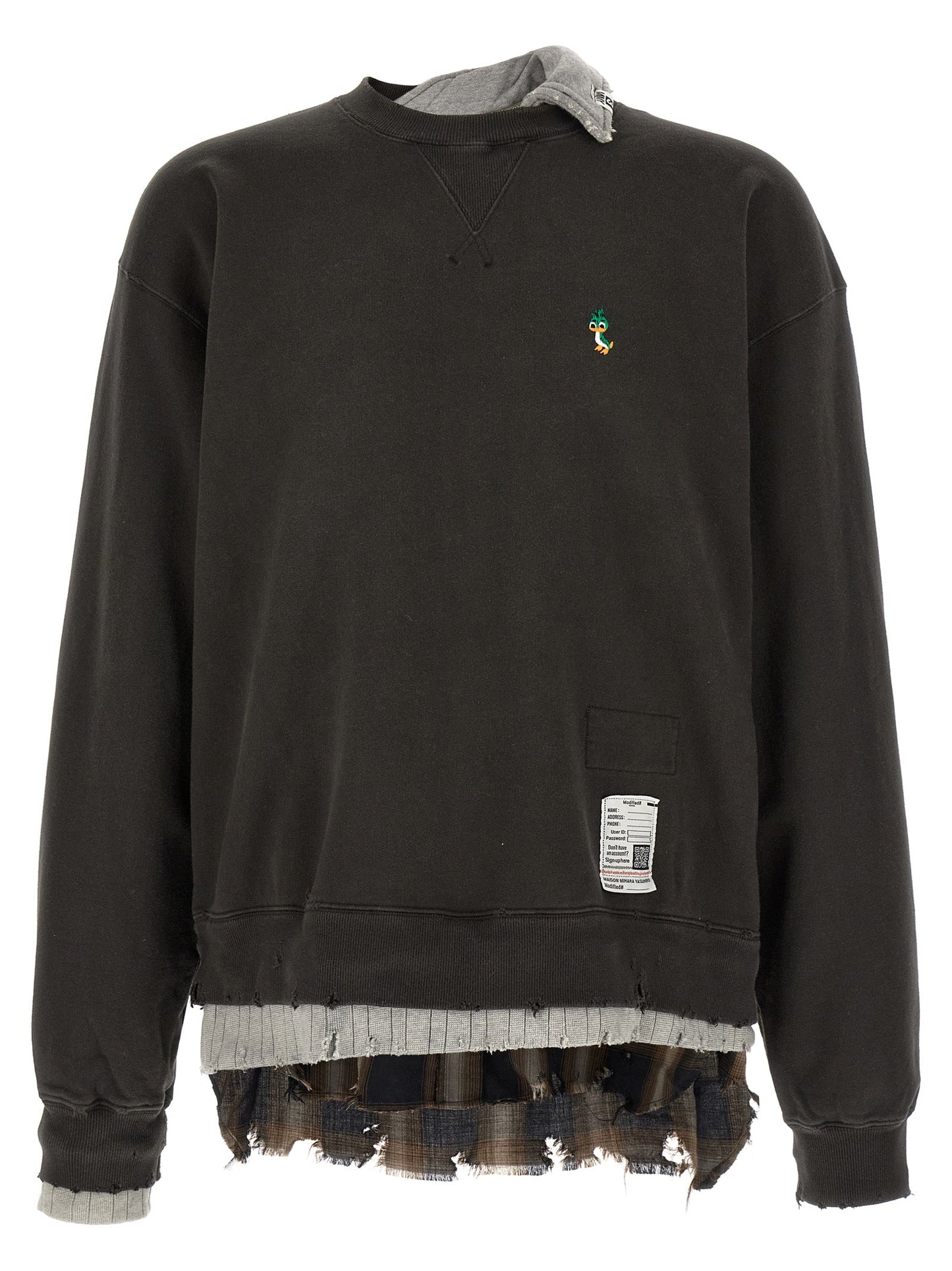 Maison Mihara Yasuhiro Men Three Layer Sweatshirt