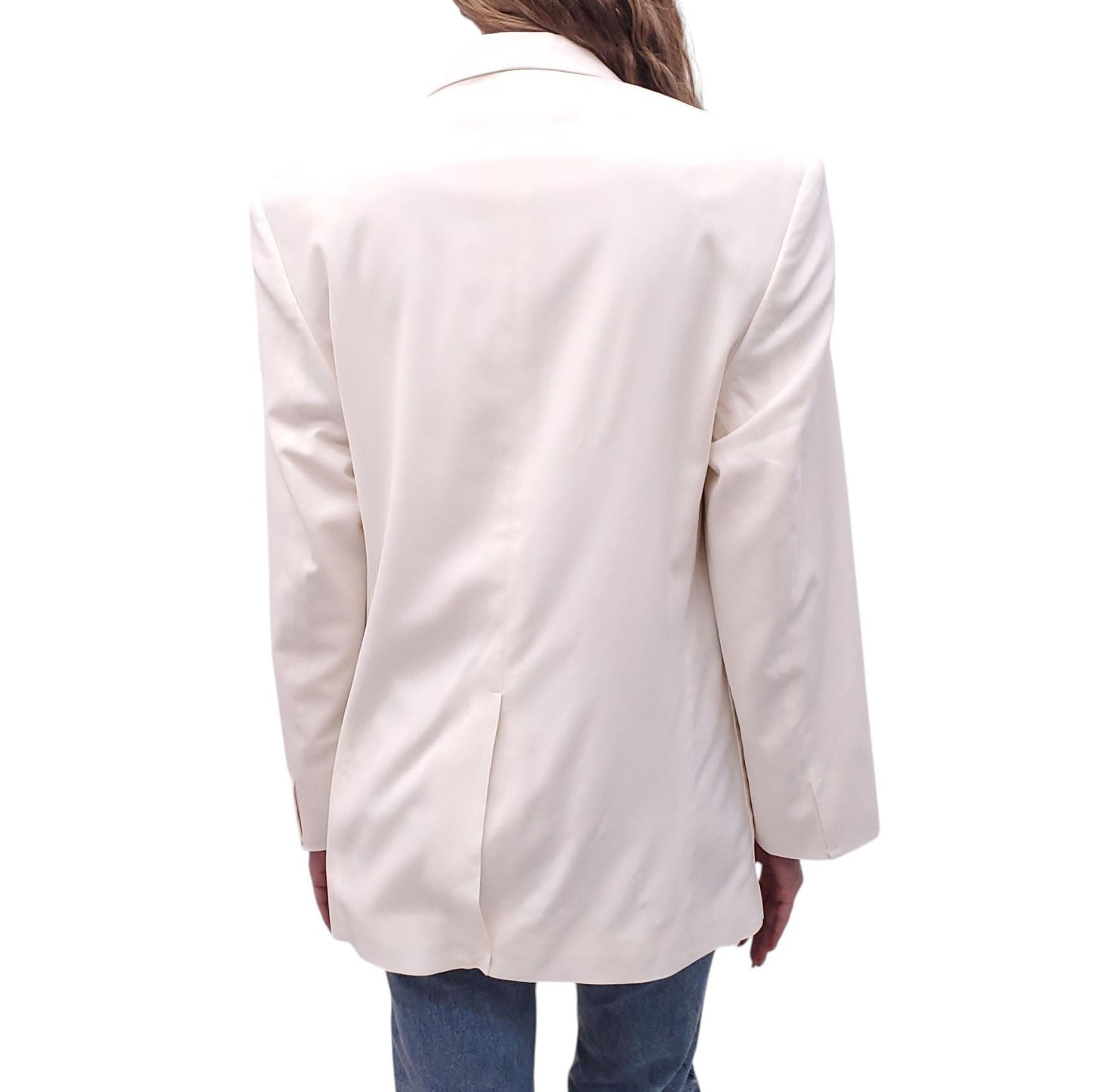 JACQUEMUS WHITE OVERSIZED 'LE SPLASH' JACKET - SIZE 34